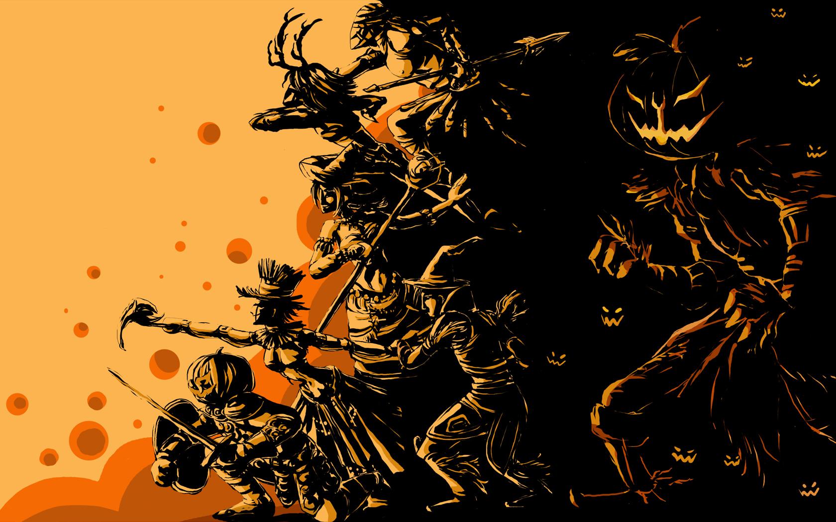 Orange Halloween Wallpapers Wallpaper Cave