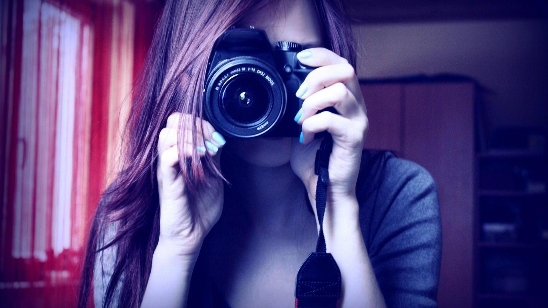 Girl With Camera Wallpapers Wallpaper Cave