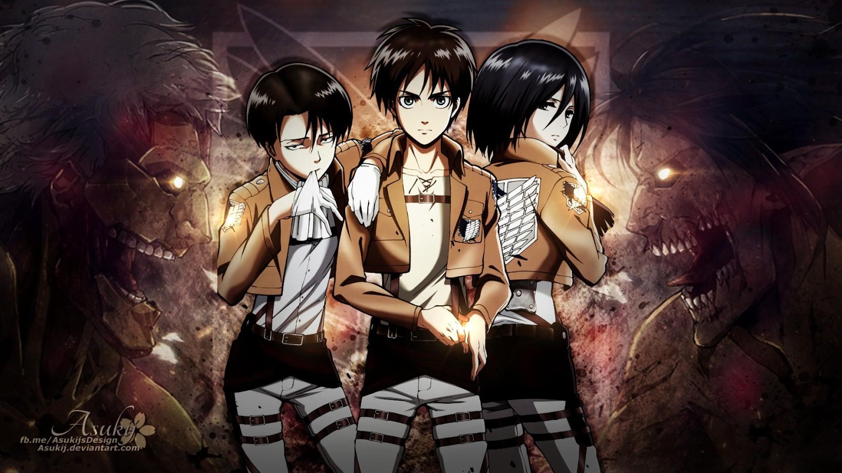Eren Yeager And Mikasa Ackerman Wallpapers Wallpaper Cave
