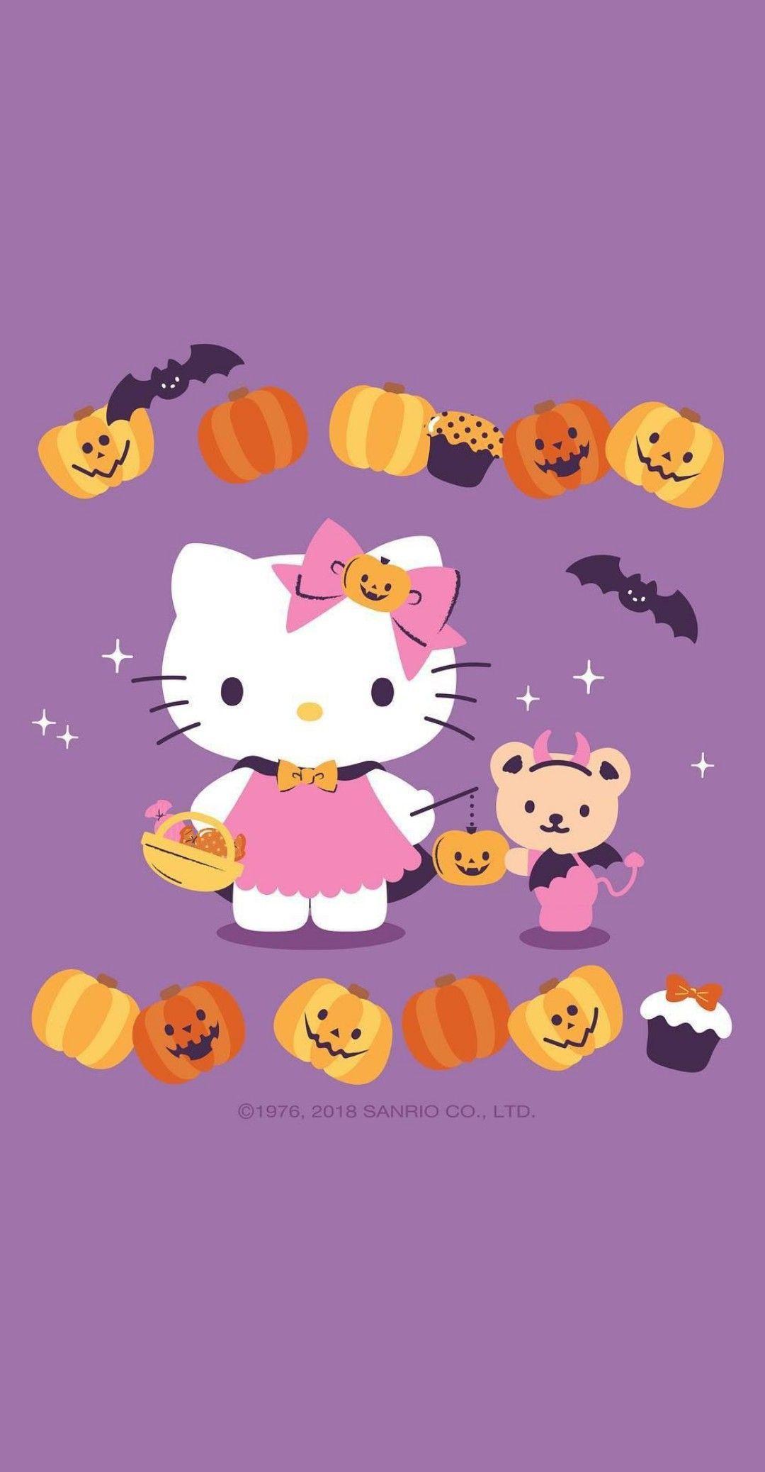 Cute Hello Kitty Halloween Wallpapers Wallpaper Cave