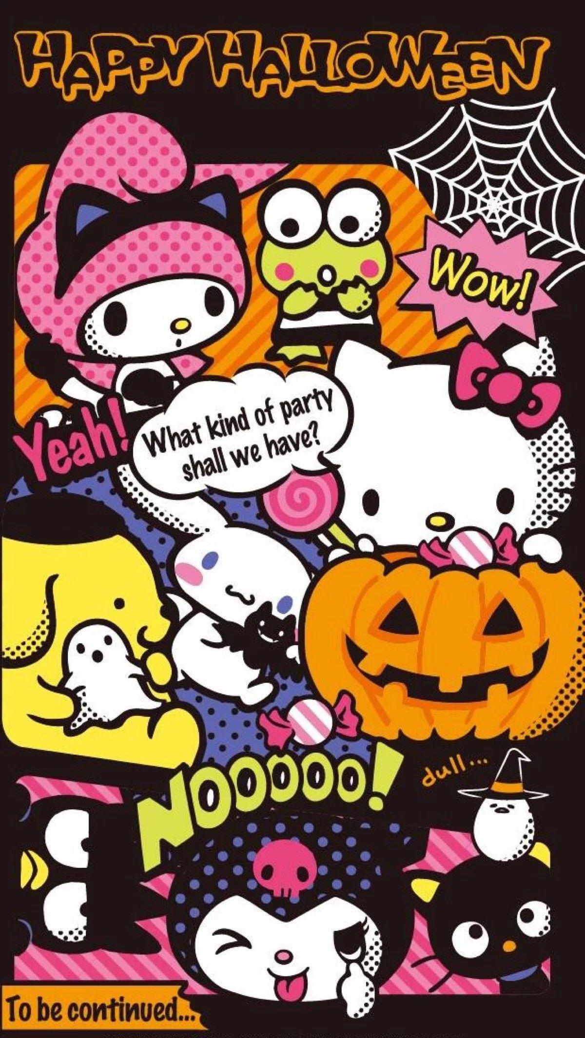 Hello Kittty Halloween Wallpapers Wallpaper Cave