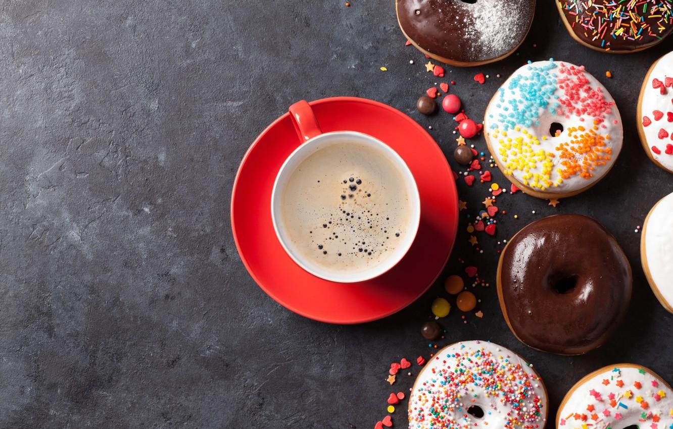 Coffee With A Donut Wallpapers Wallpaper Cave