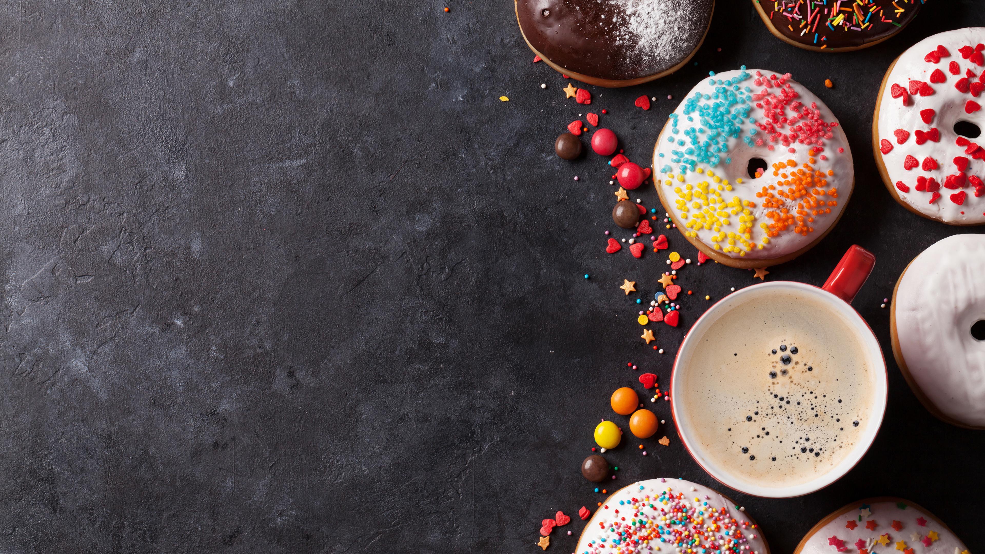 Coffee With A Donut Wallpapers Wallpaper Cave