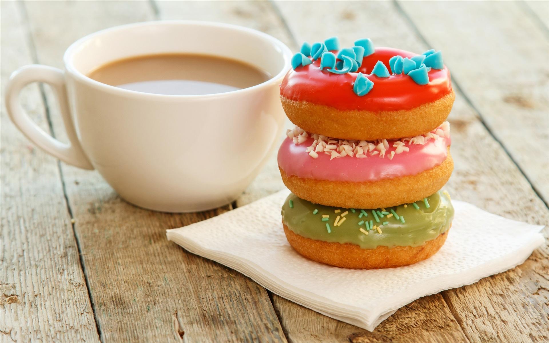 Coffee With A Donut Wallpapers Wallpaper Cave