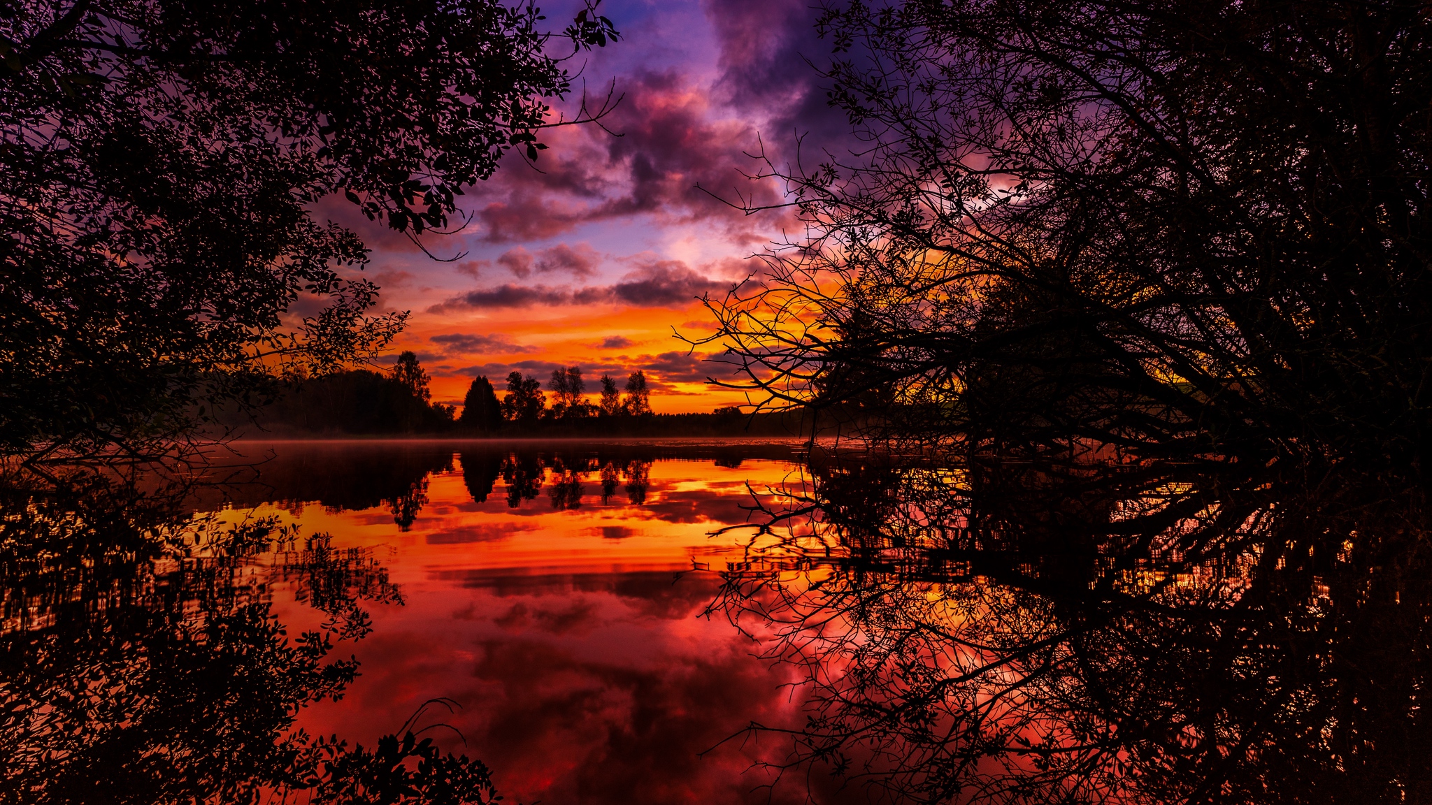 Autumn Sunset Wallpapers Wallpaper Cave