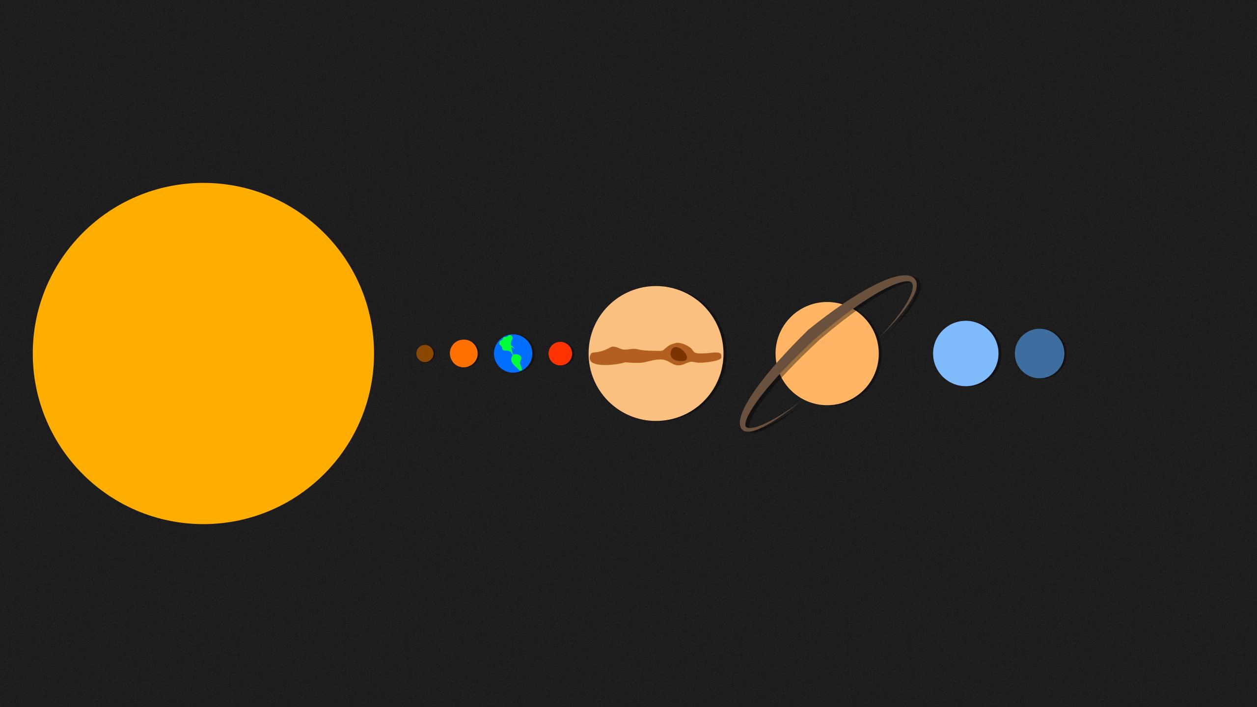 Minimal Solar System Wallpapers Wallpaper Cave