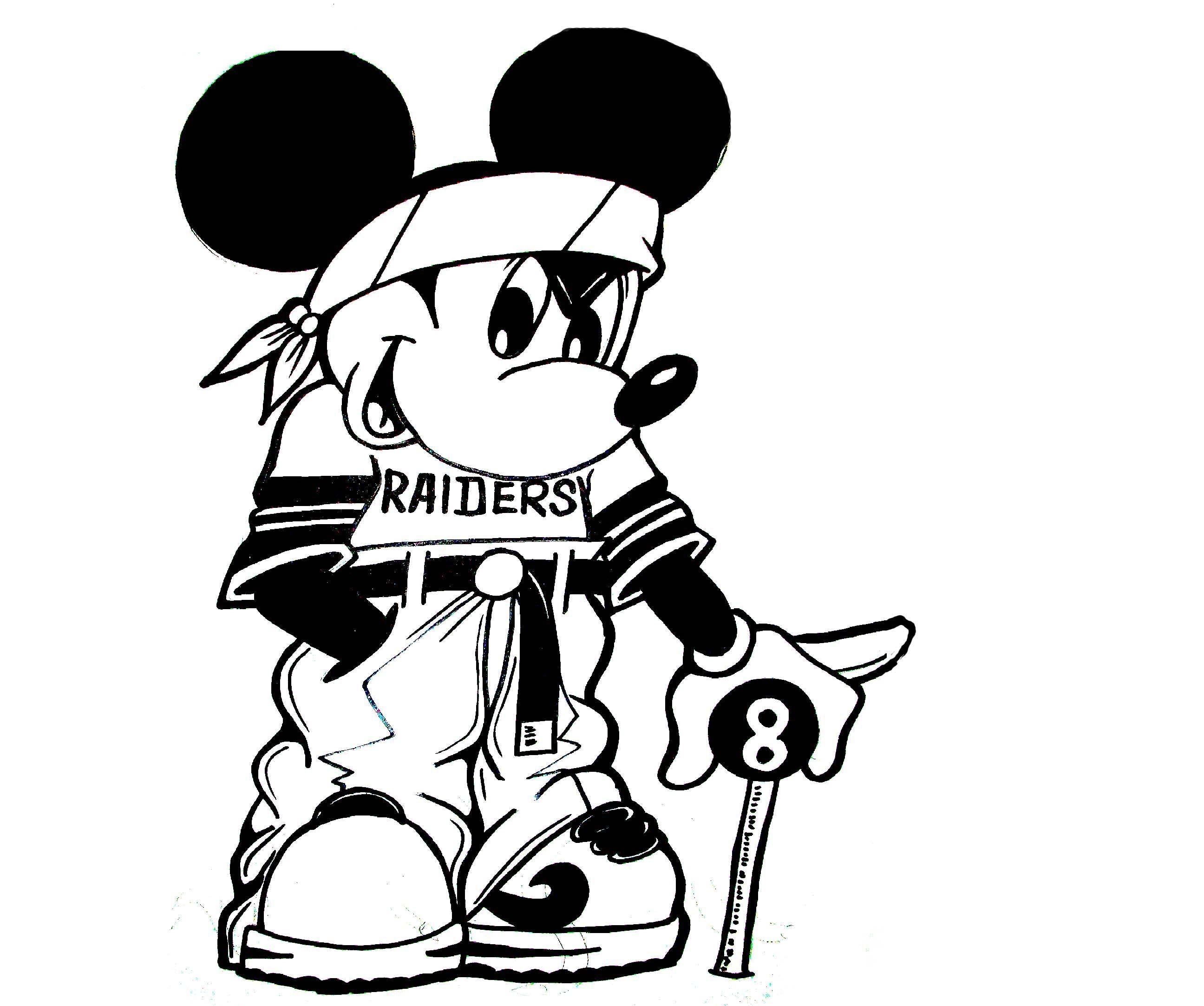 Gangster Minnie Mouse Coloring Pages