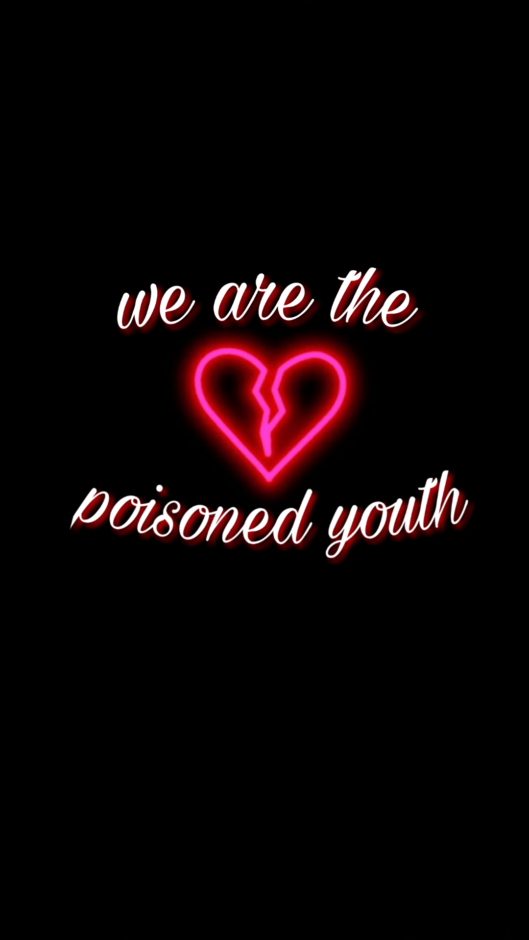 Aesthetic Red Heart Neon Wallpapers Wallpaper Cave