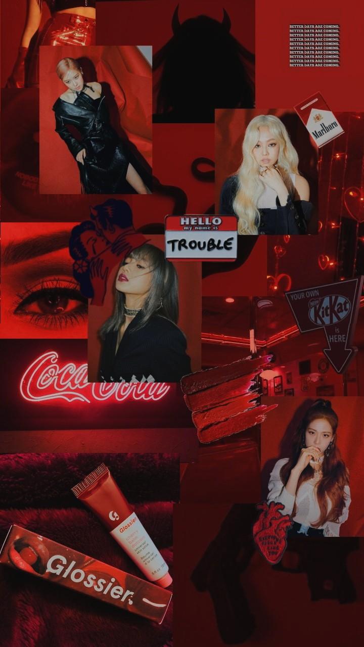 Black Pink Aesthetic Wallpaper
