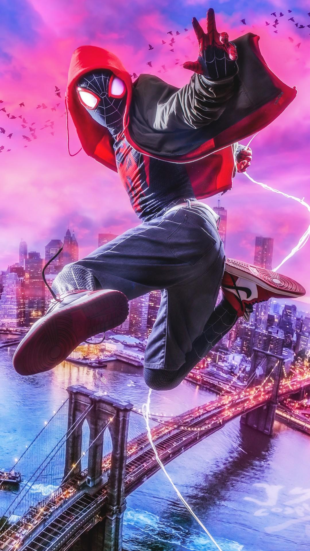 Spiderman Into The Spider Verse Full HD Mobile Wallpapers Wallpaper Cave