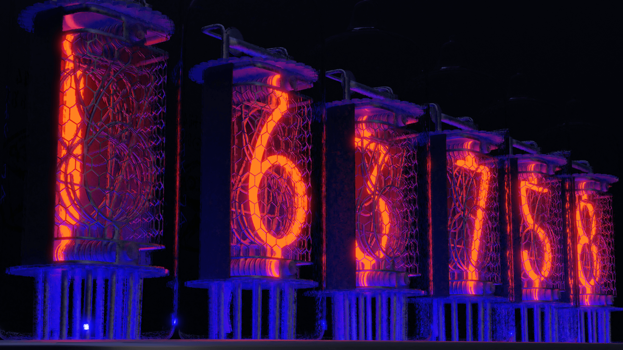 Nixie Tubes Wallpapers Wallpaper Cave