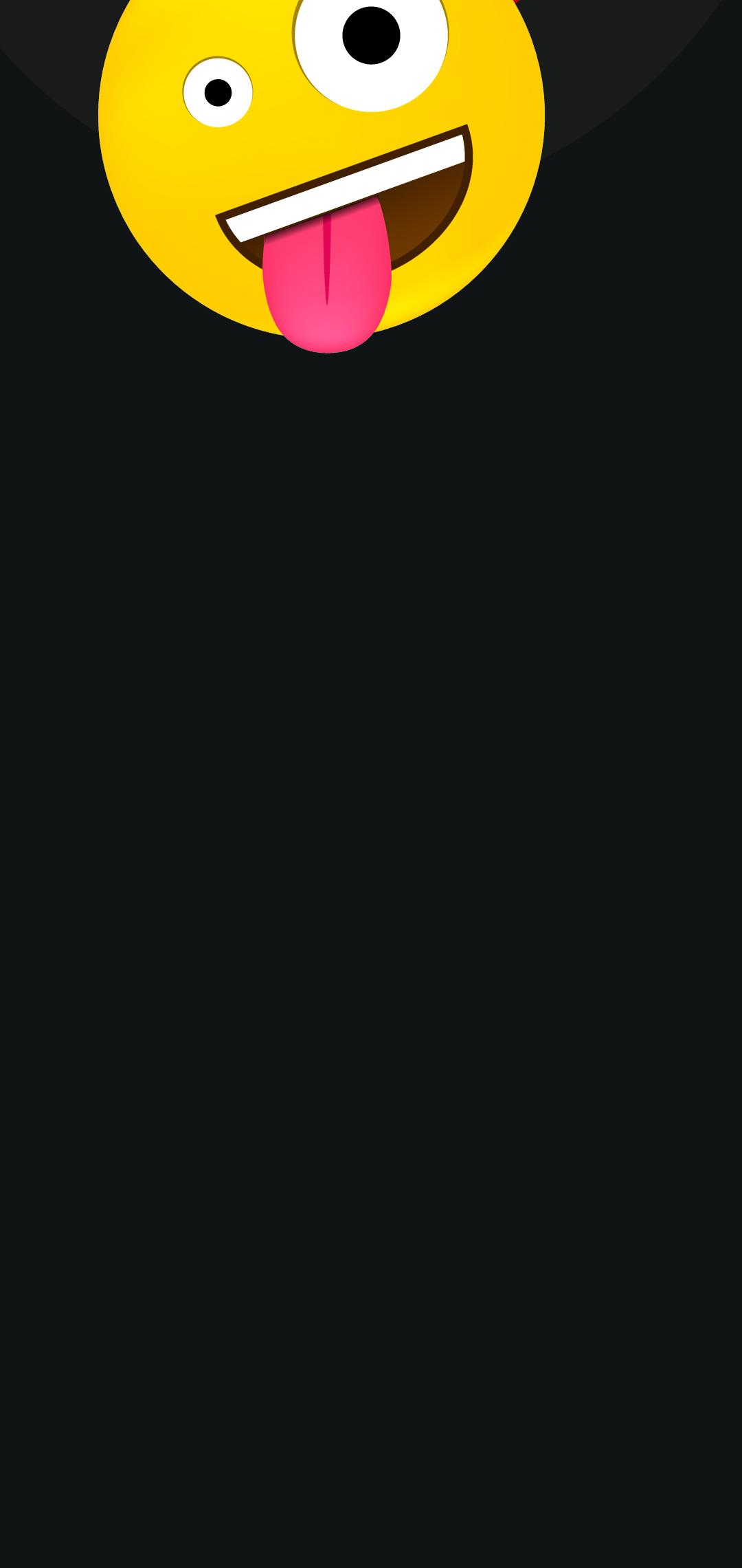 Cute Black Home Screen Emoji Wallpaper canvasa