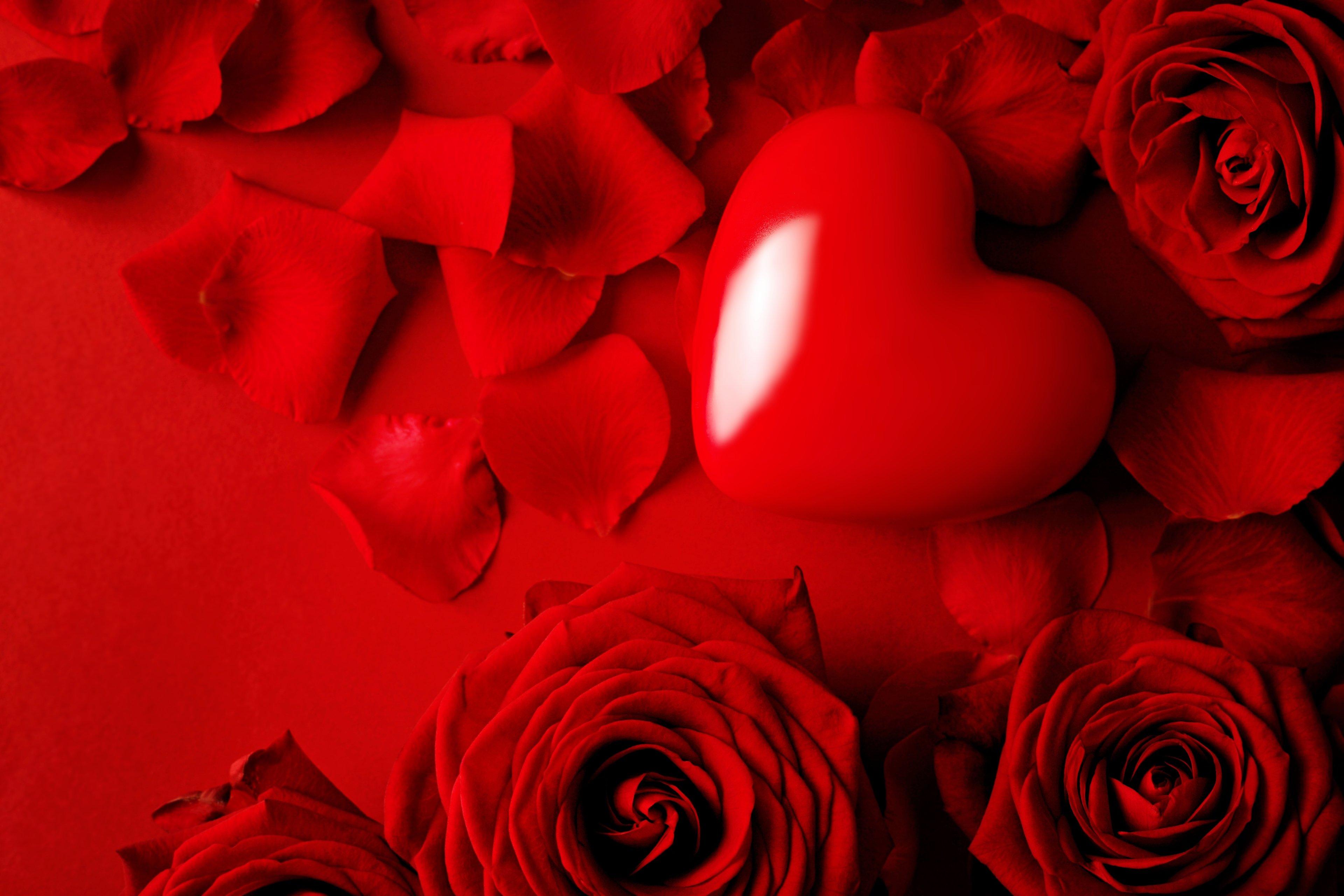 Heart Flowers Bouquet Wallpapers Wallpaper Cave