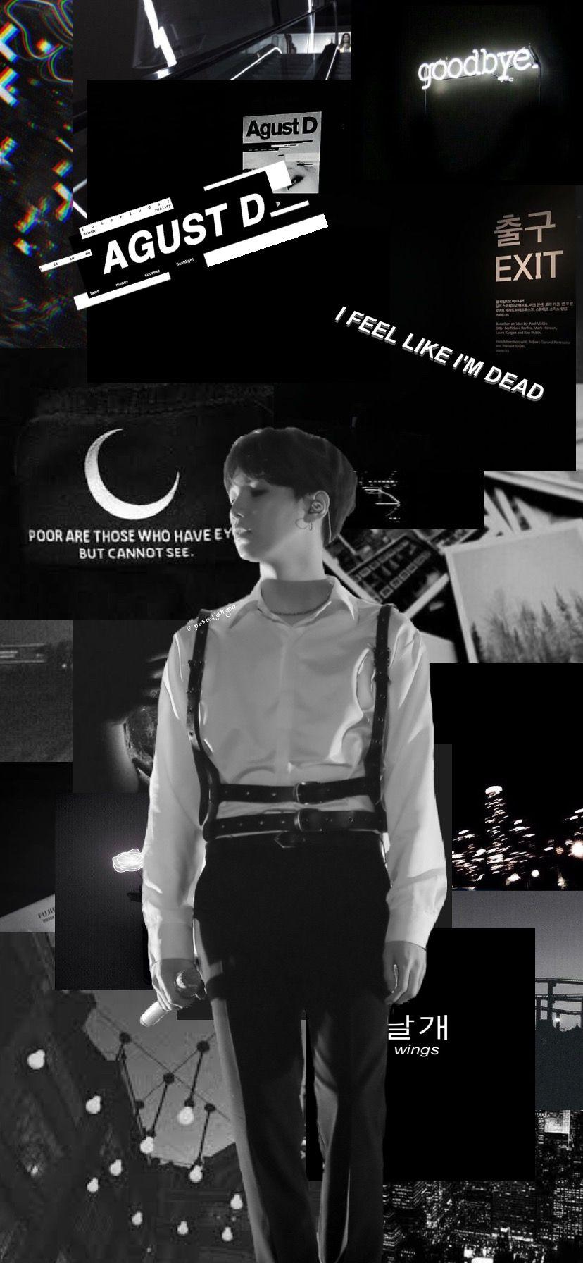 BTS Black Aesthetic Wallpapers Wallpaper Cave