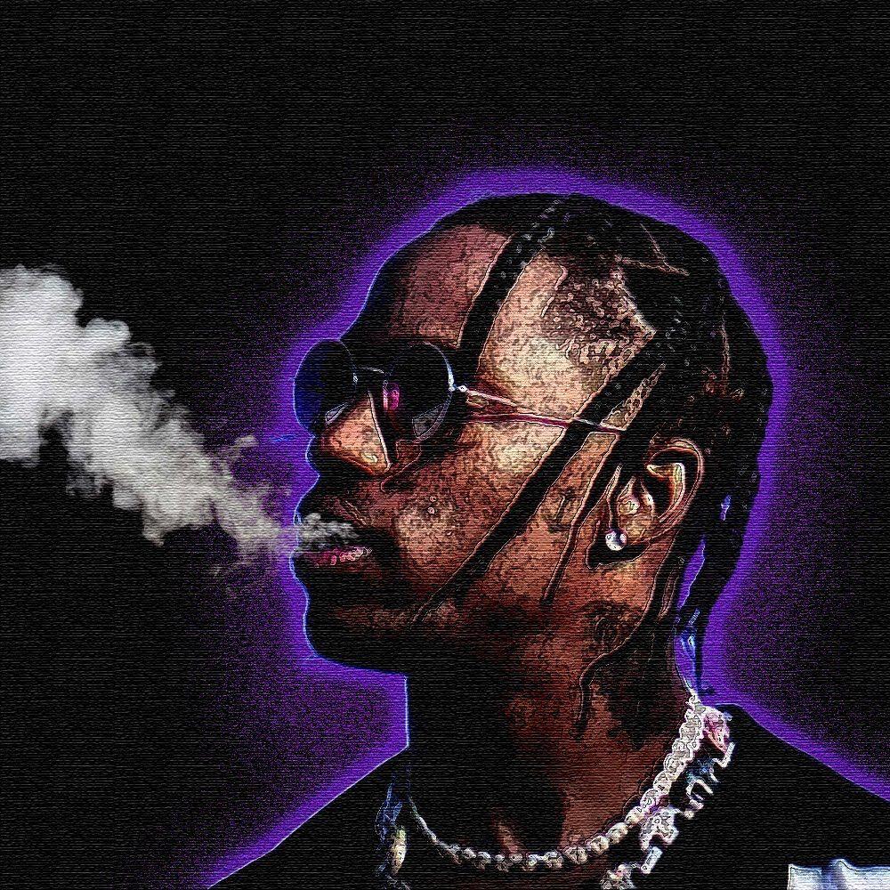 Travis Scott Purple Aesthetic Wallpaper Rapper Francine