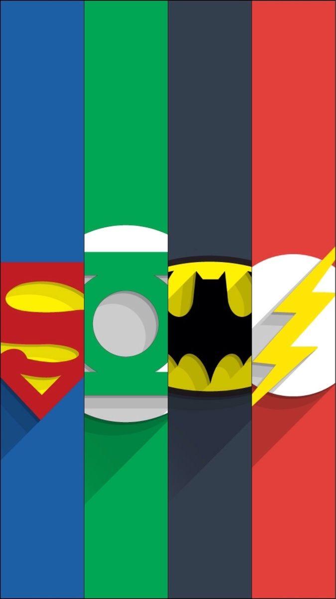 Superhero Logos Iphone Wallpaper