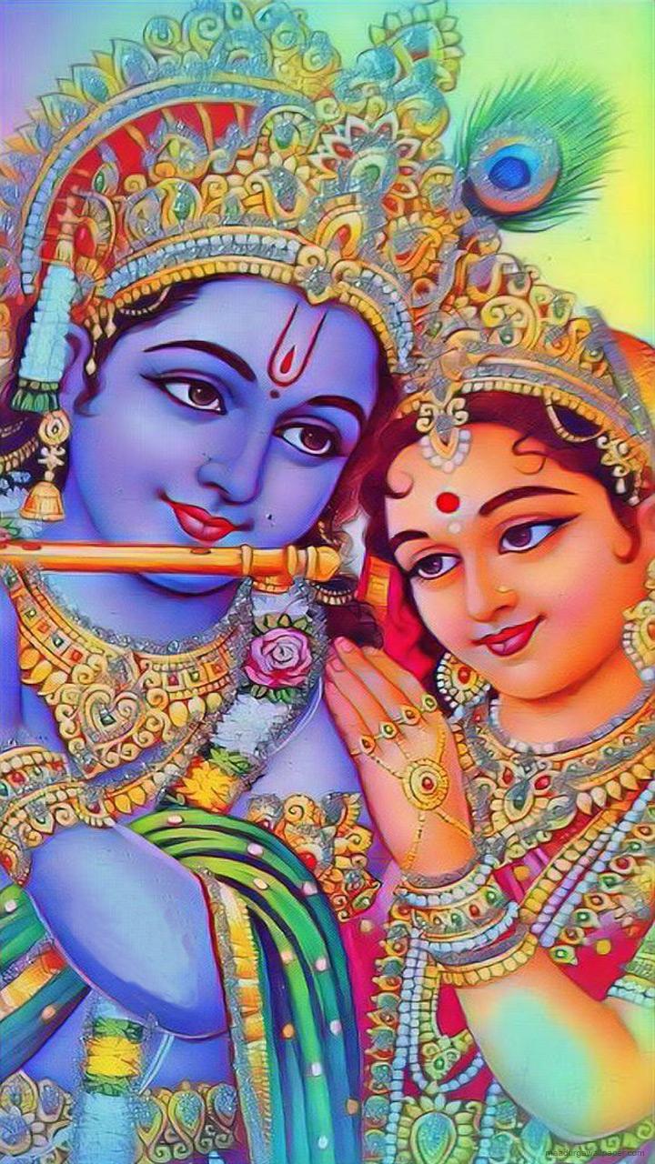Dope Radha Krishna Amoled Wallpaper Images