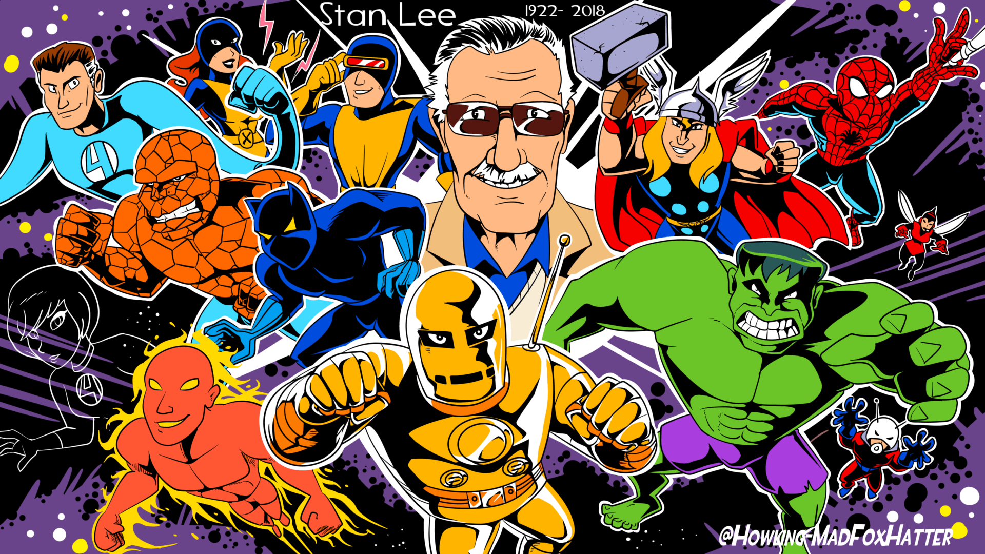 Stan Lee Marvel Wallpapers Wallpaper Cave