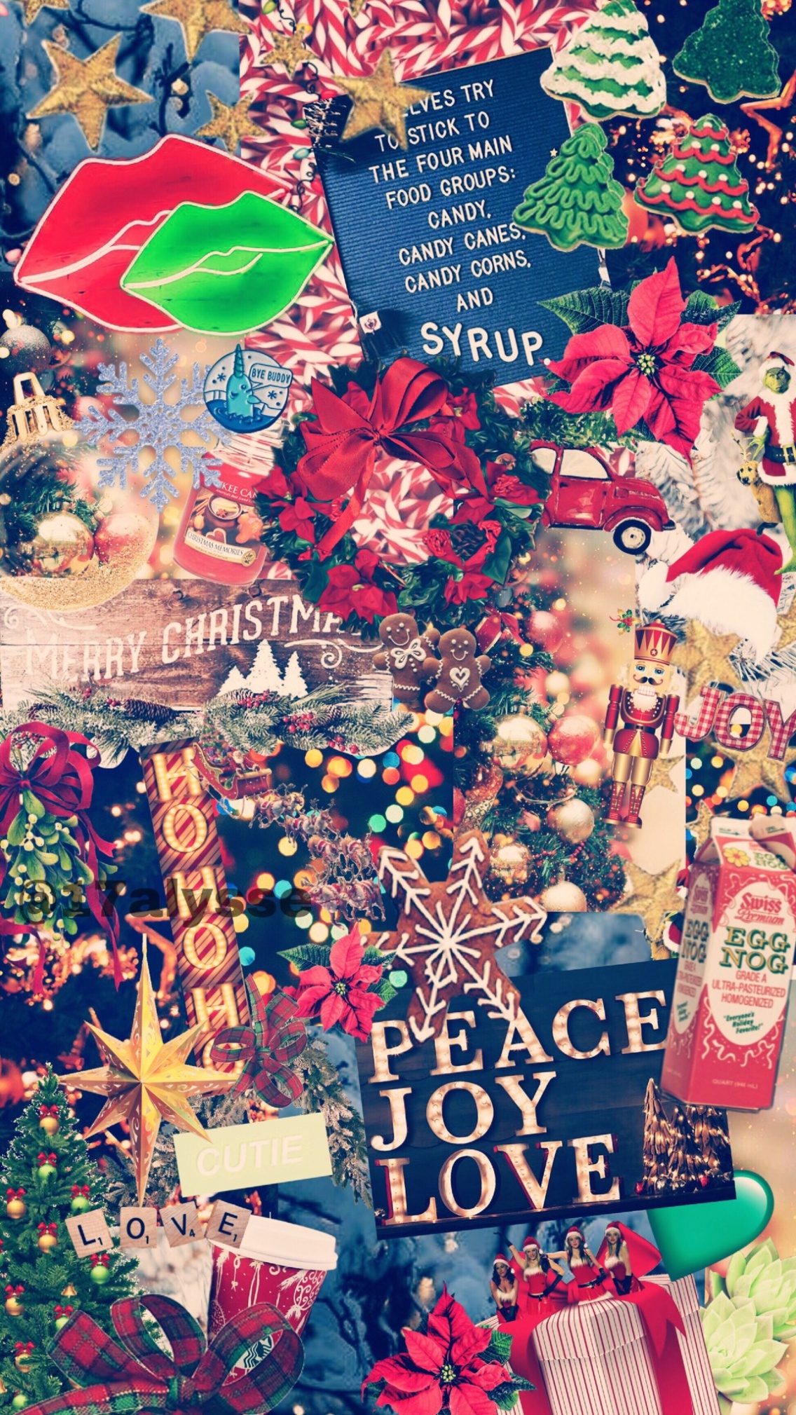 Christmas Collage Wallpapers Wallpaper Cave