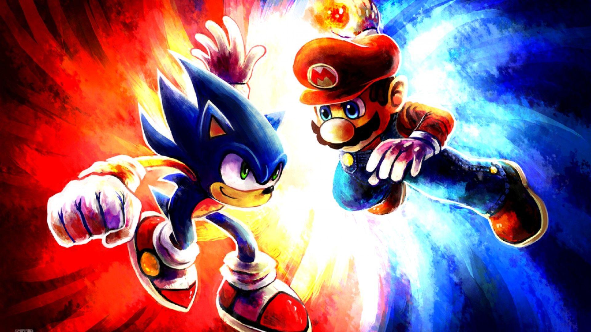 Sonic Vs Mario Wallpapers Wallpaper Cave