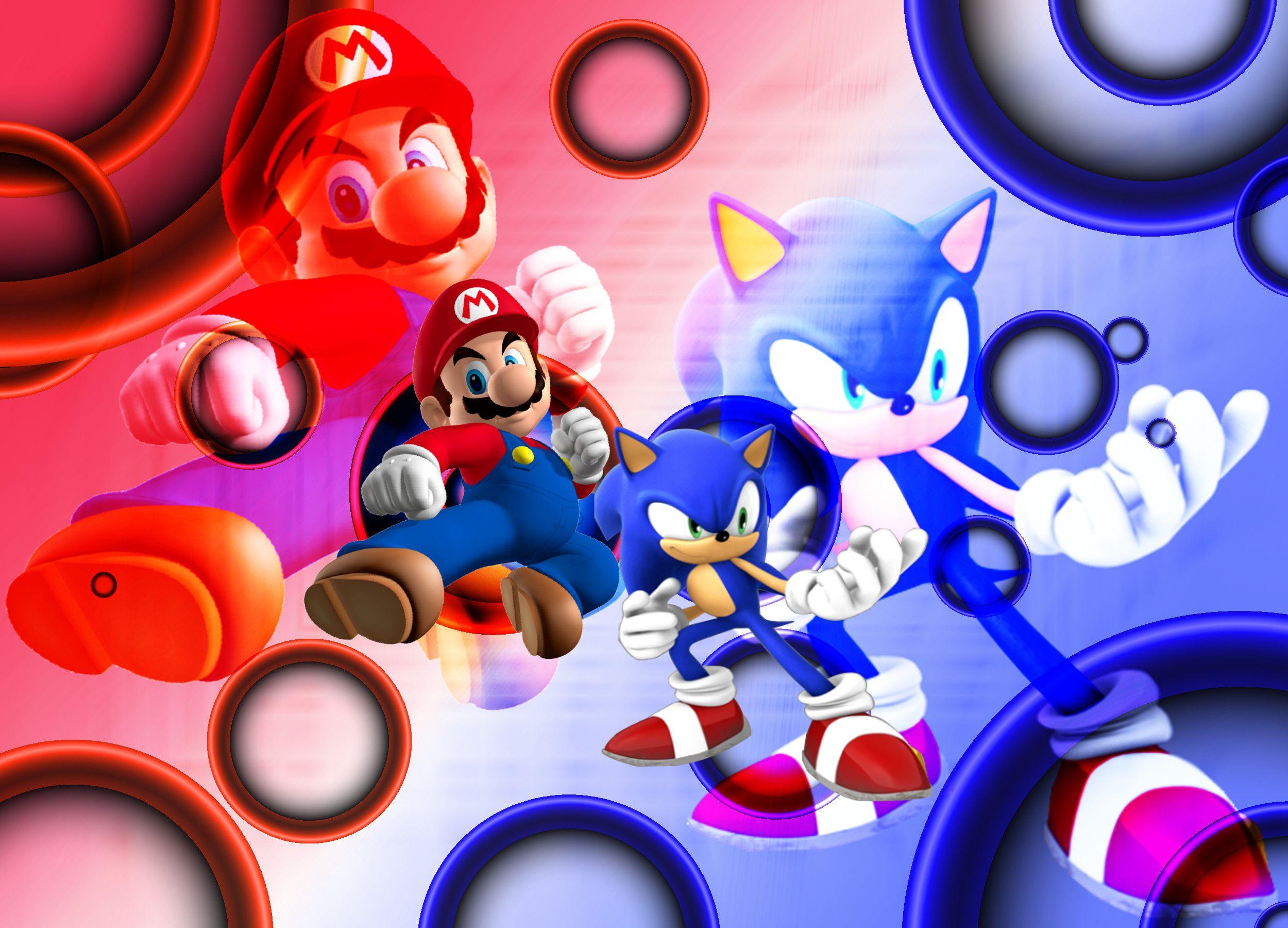 Sonic Vs Mario Wallpapers Wallpaper Cave