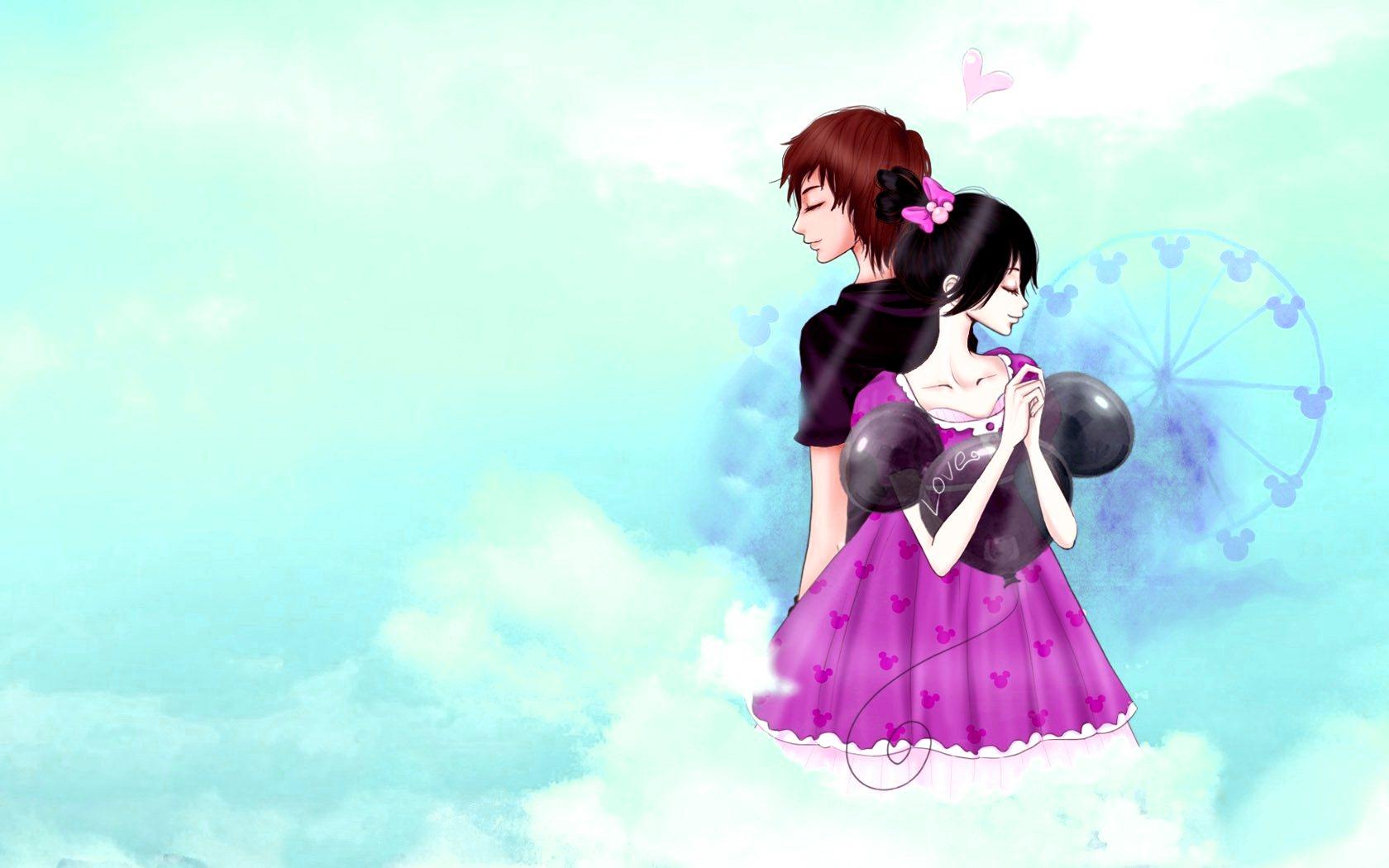 Boy And Girl Cartoon Wallpapers Wallpaper Cave