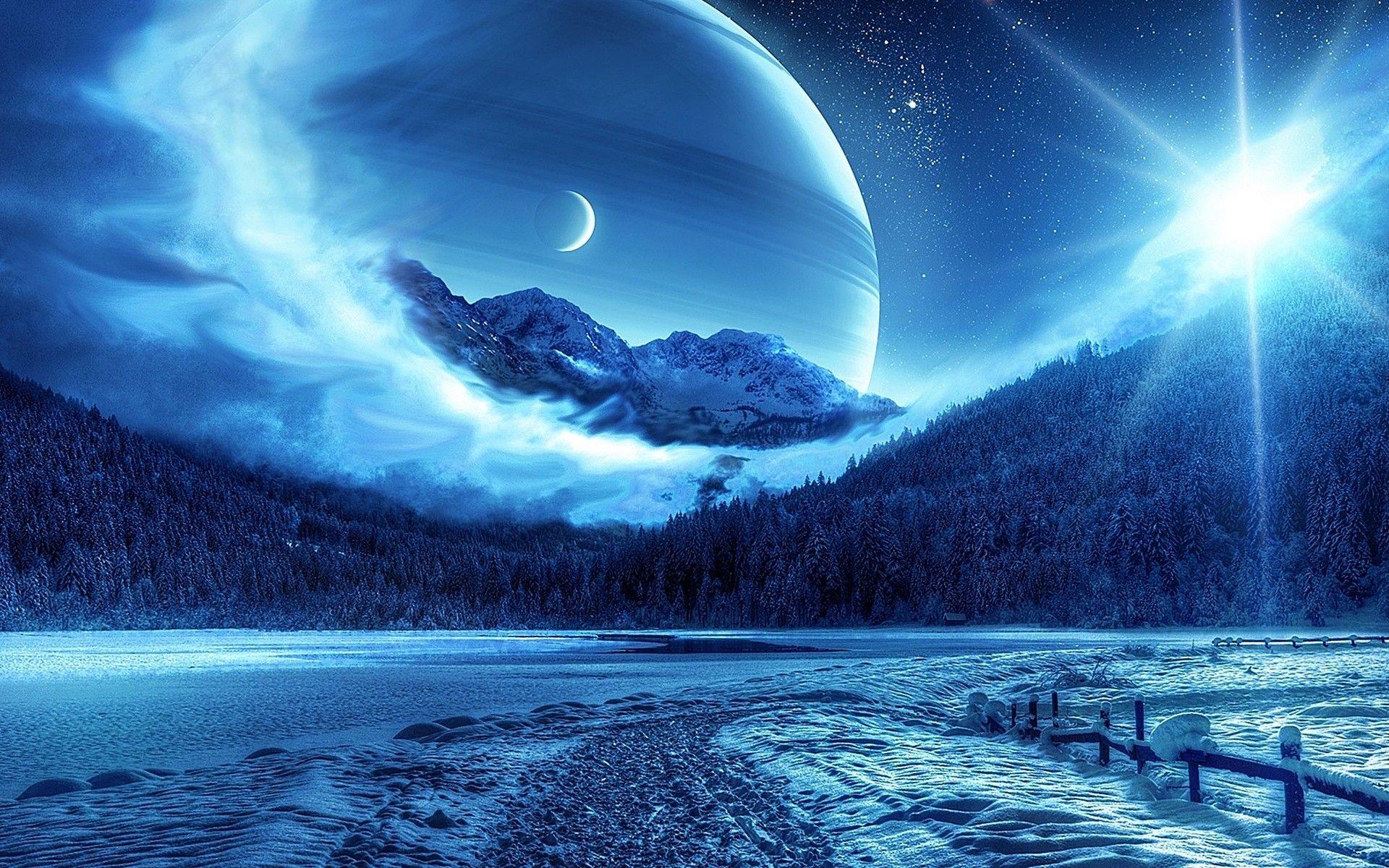 Winter Moonlight Wallpapers Wallpaper Cave