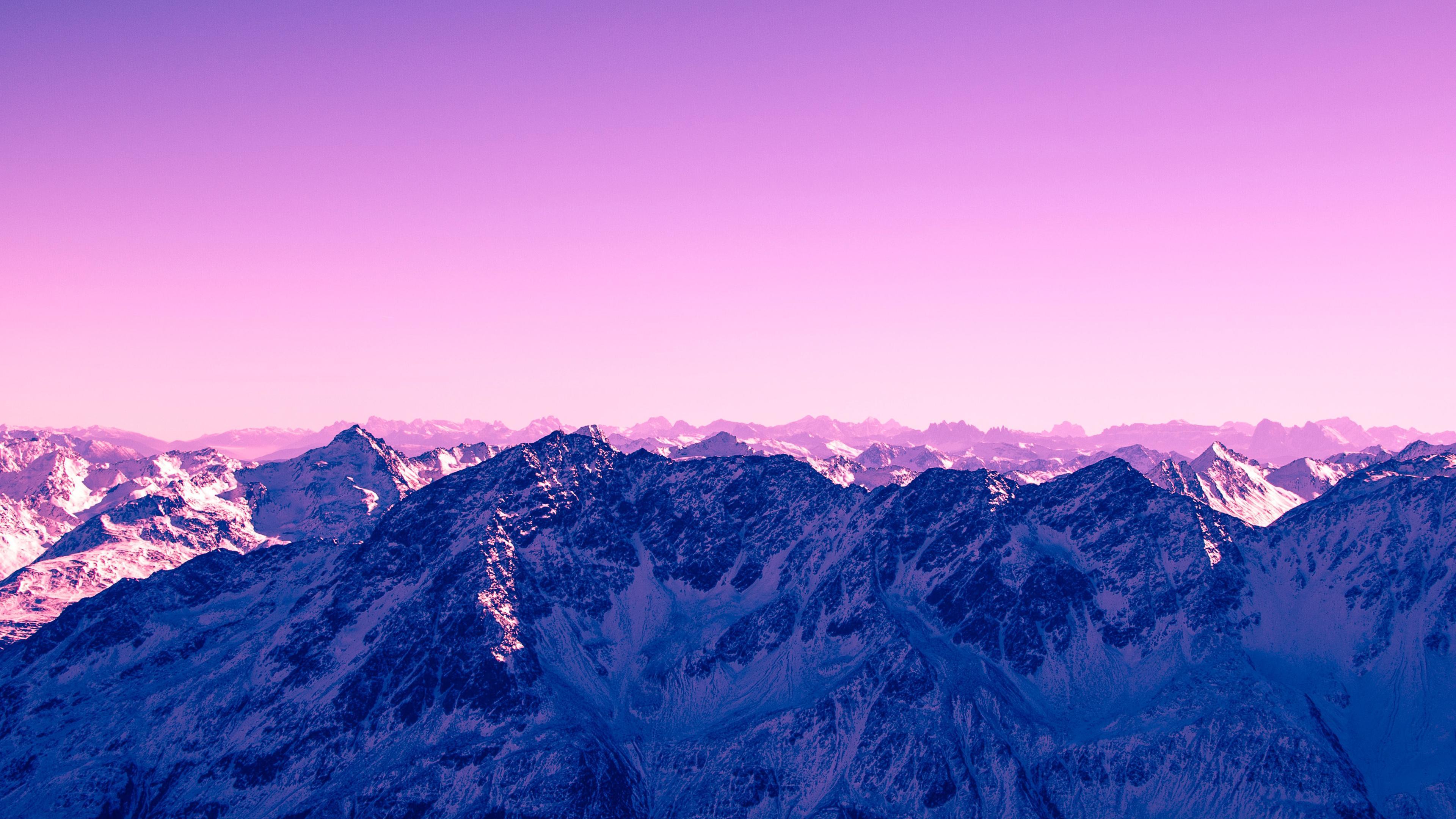 Pink Sky Mountains Wallpapers Wallpaper Cave