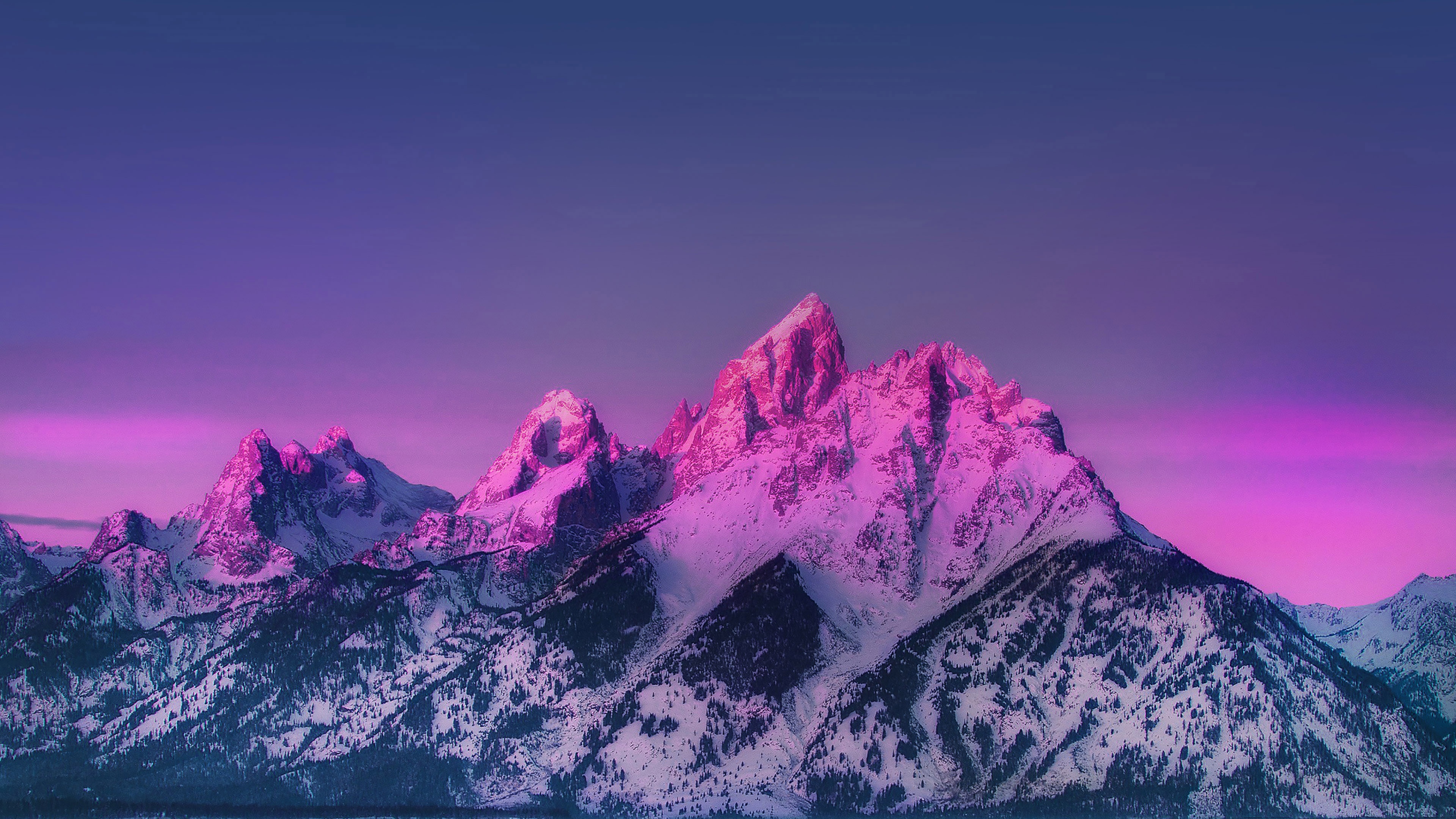 Pink Sky Mountains Wallpapers Wallpaper Cave