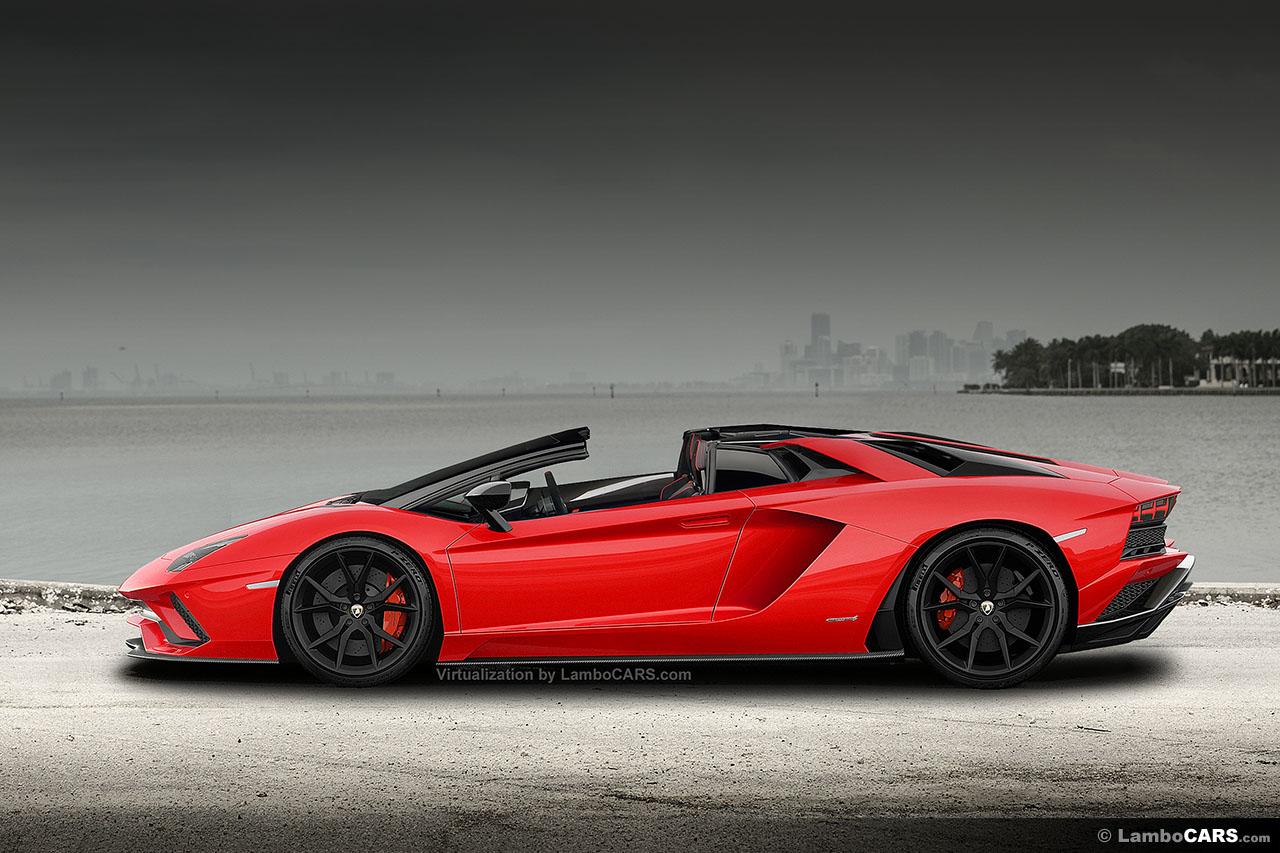 Red Aventador S Roadster Wallpapers Wallpaper Cave