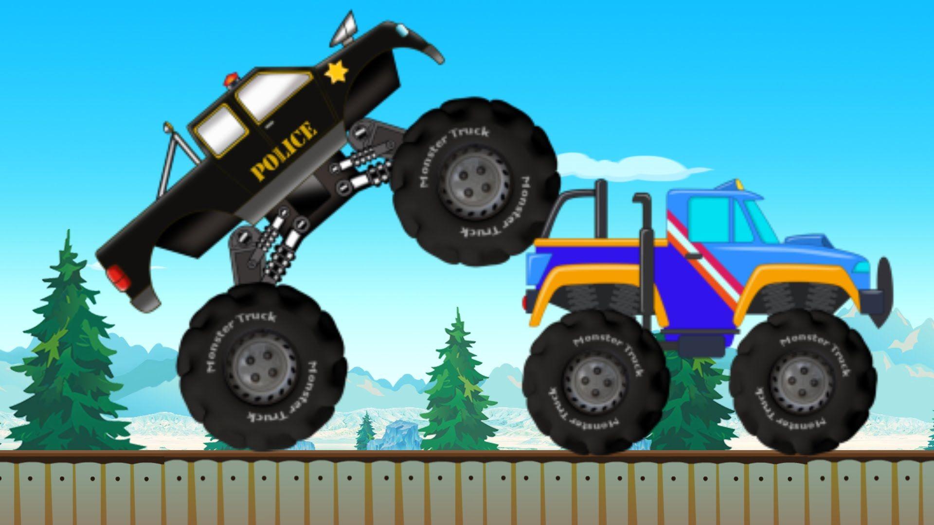 Police Monster Trucks Wallpapers Wallpaper Cave