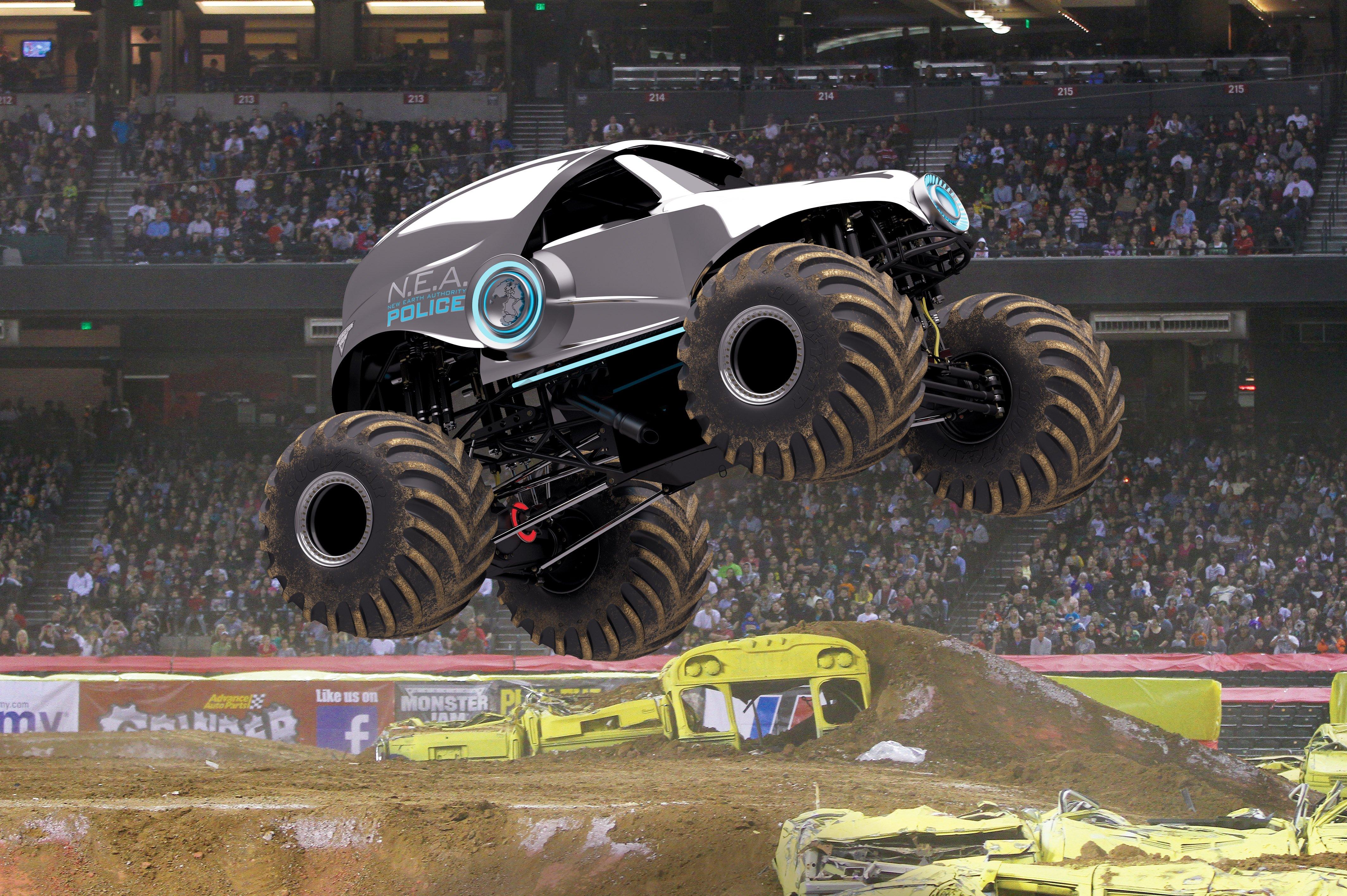 Police Monster Trucks Wallpapers Wallpaper Cave