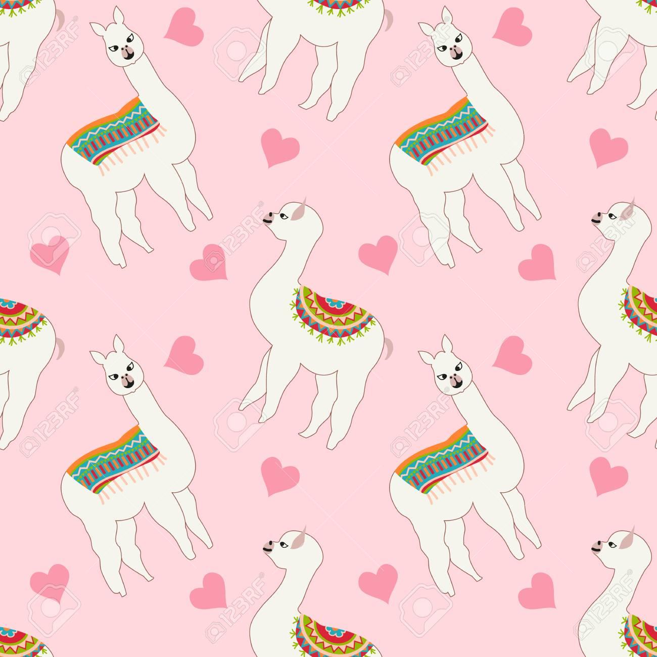 Cute Llama Wallpapers Wallpaper Cave