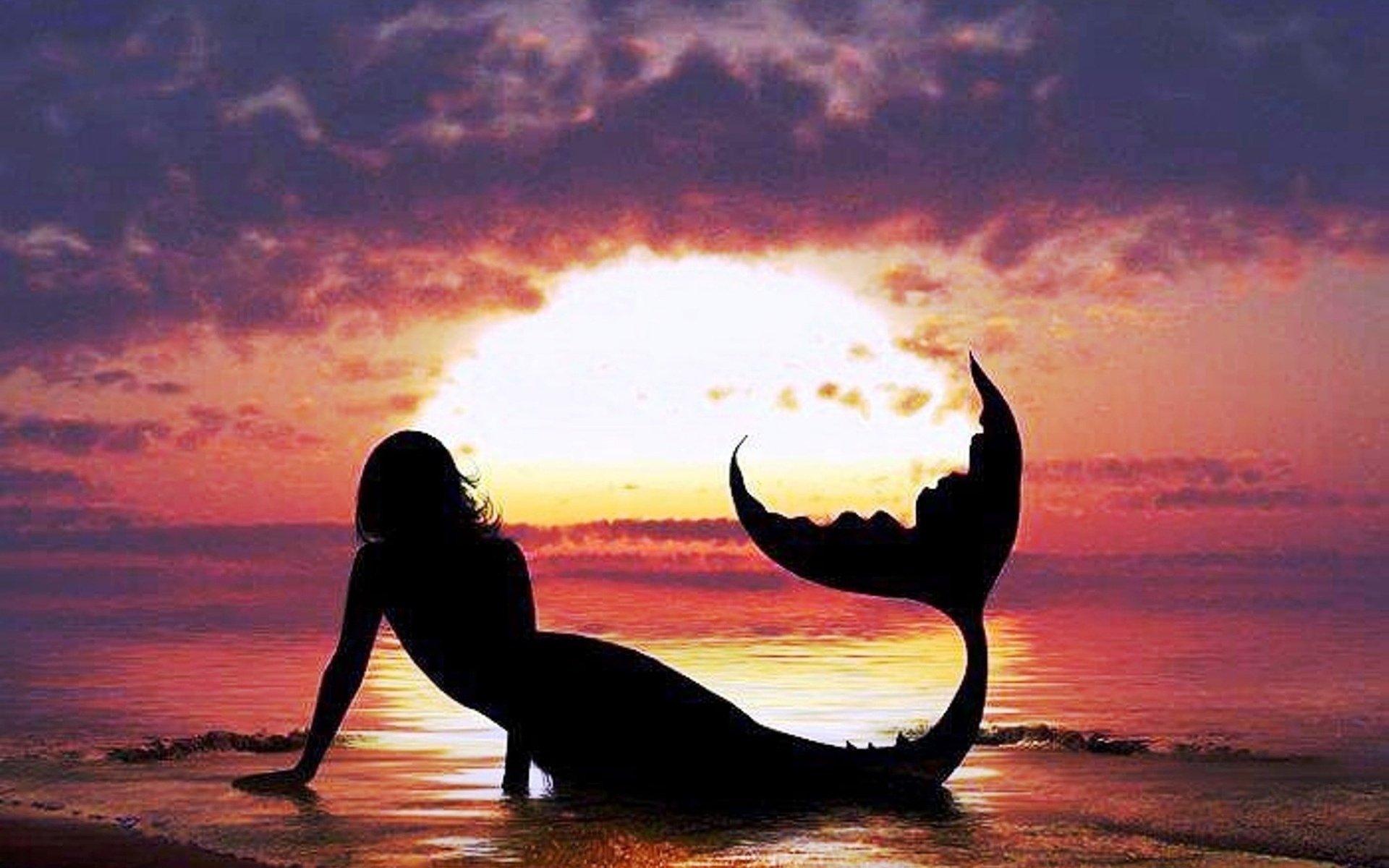 Mermaid Sunset Wallpapers Wallpaper Cave