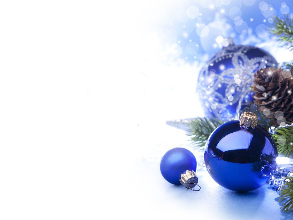 Blue And White Christmas Background Wallpaper