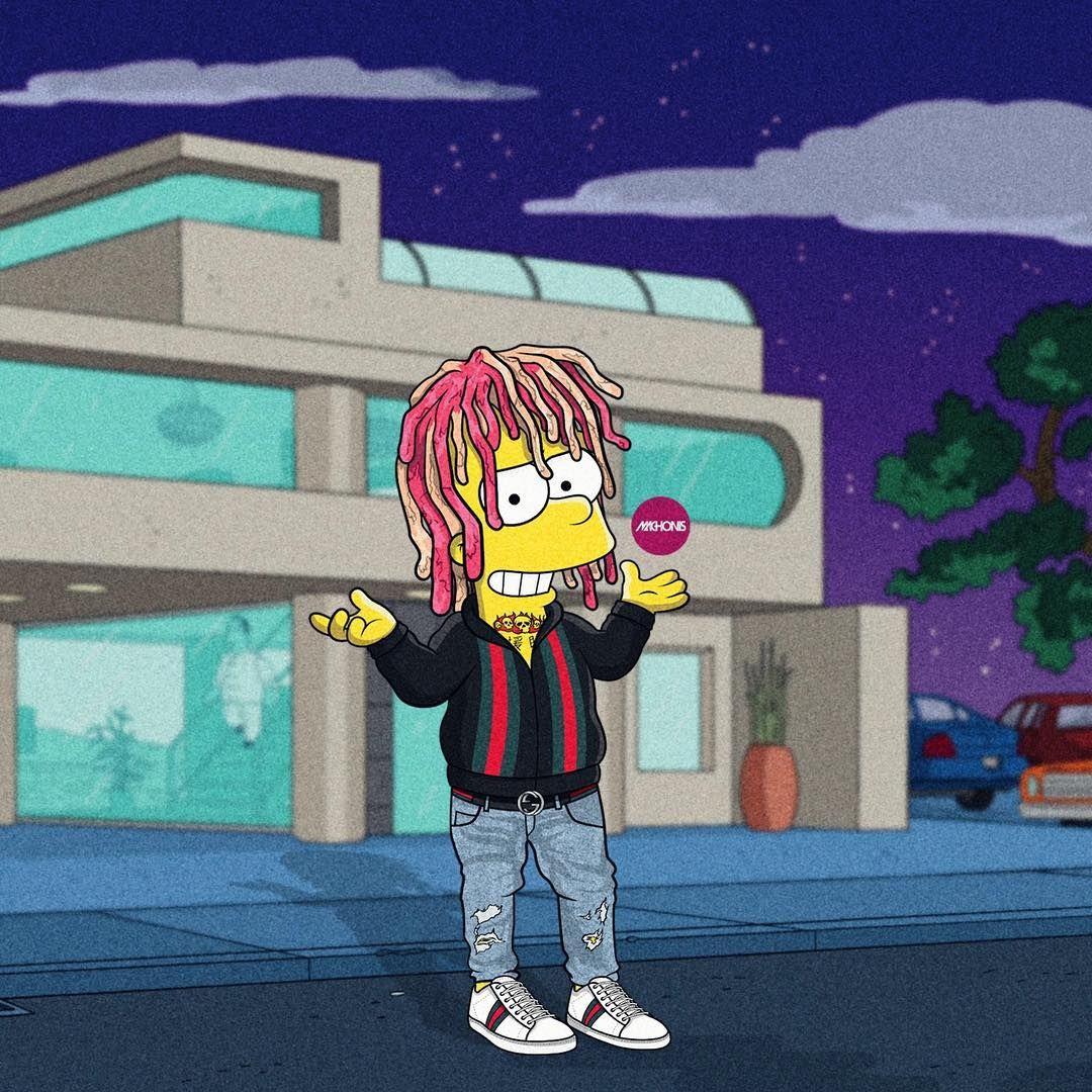 Bart Simpson Lil Pump Wallpapers Wallpaper Cave