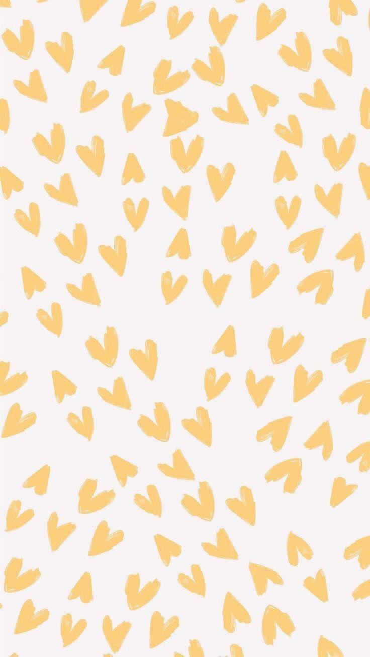 Yellow Hearts Wallpapers Wallpaper Cave