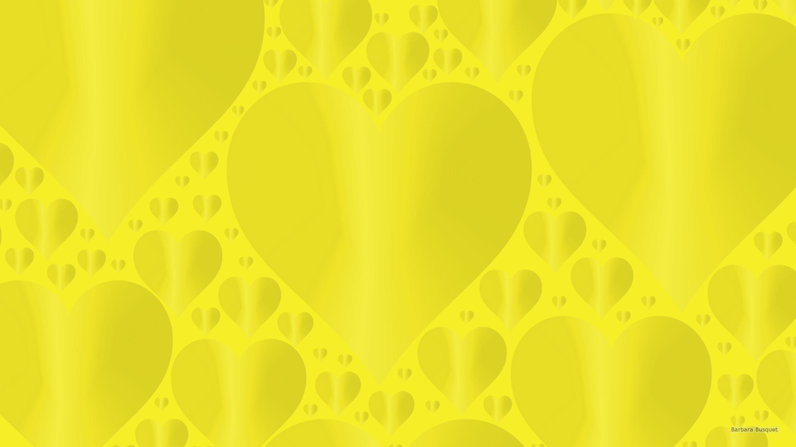 Yellow Hearts Wallpapers Wallpaper Cave