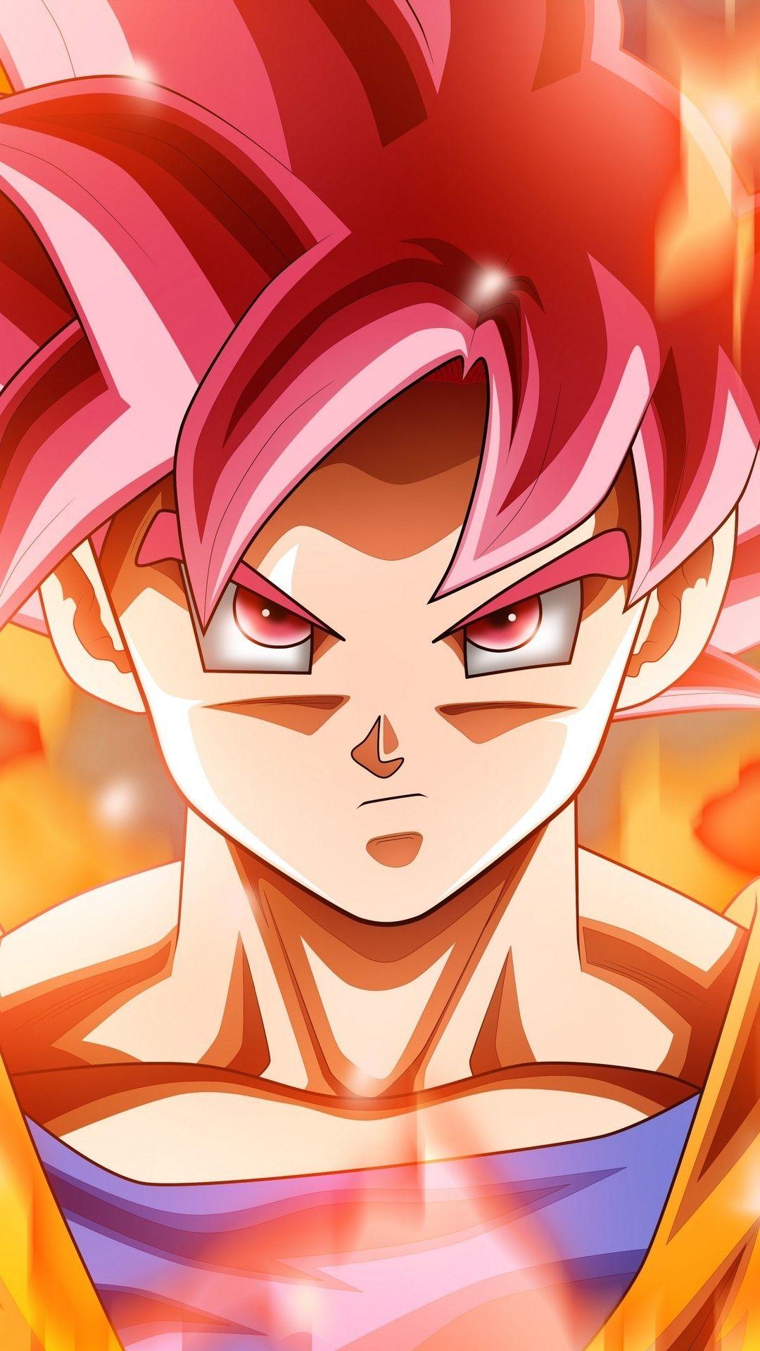 Red Goku HD iPhone Android Wallpapers Wallpaper Cave