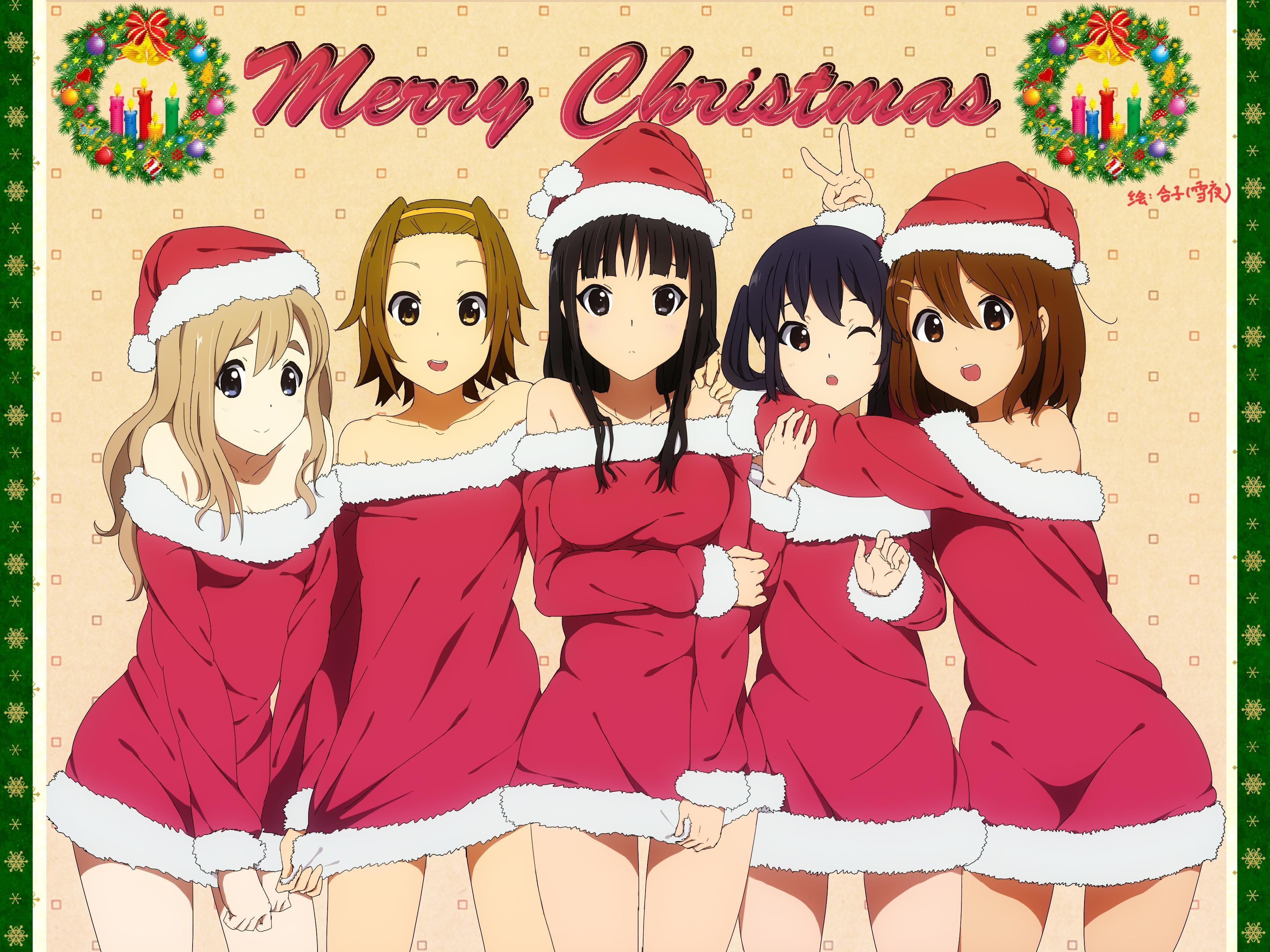 Anime Merry Christmas Anime Merry Christmas Wallpapers Wallpaper Cave