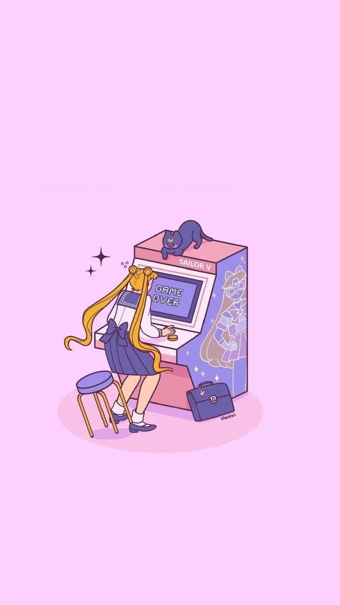 Sailor Moon Pink Aesthetic Wallpapers Wallpaper Cave