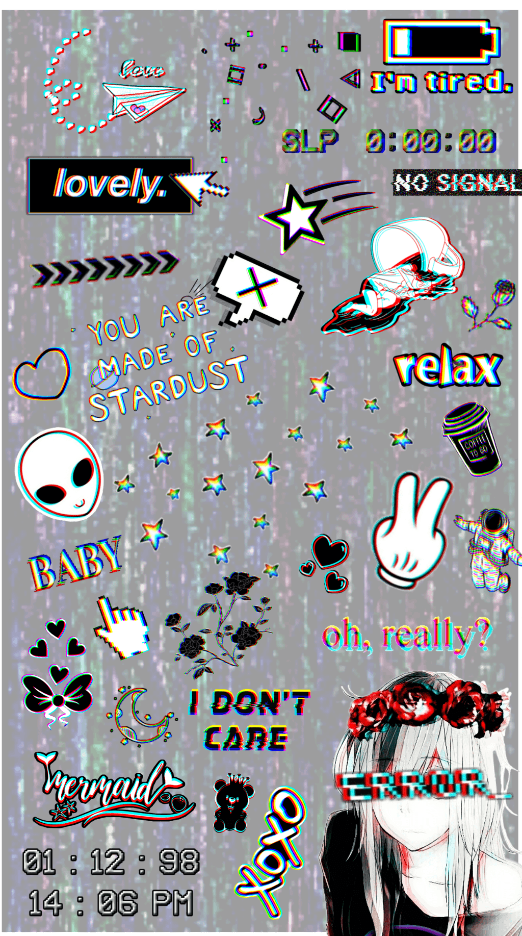 Black Aesthetic Wallpaper Glitch