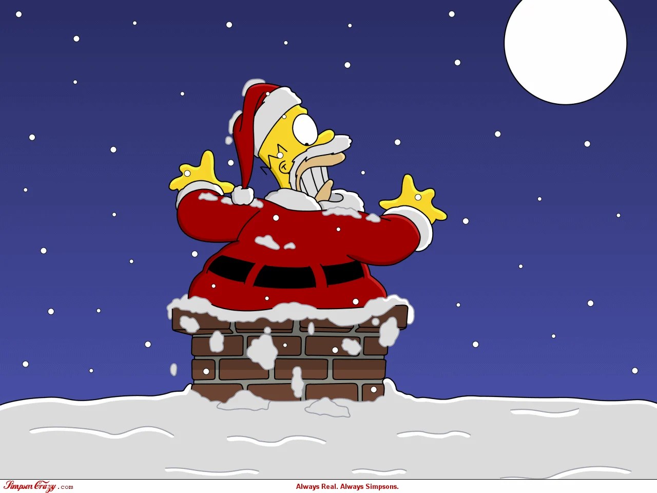 The Simpsons Merry Christmas Merry Christmas Simpsons Wallpapers Wallpaper Cave