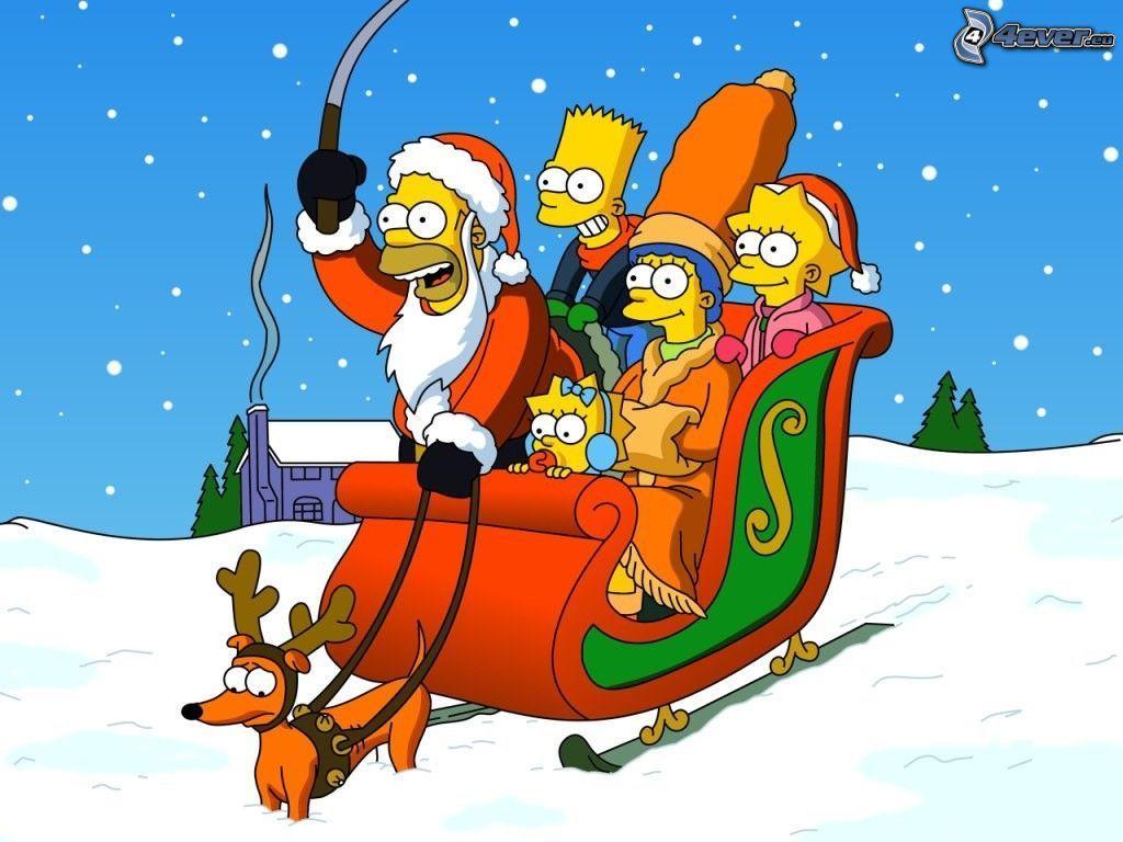 Simpsons Christmas Background Christmas Simpsons Wallpapers Wallpaper Cave