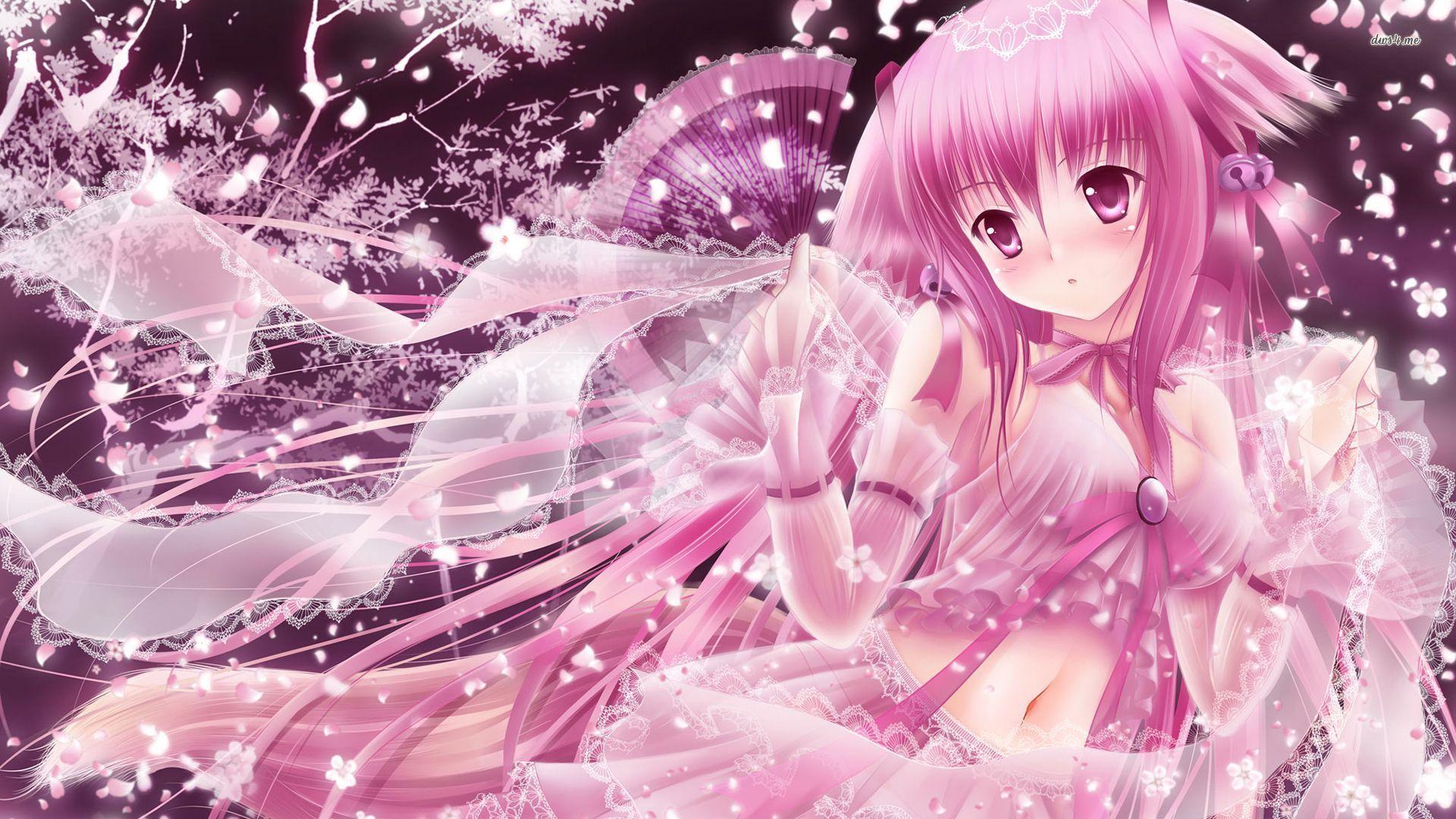 1920x1080 Pink Anime Wallpapers Wallpaper Cave
