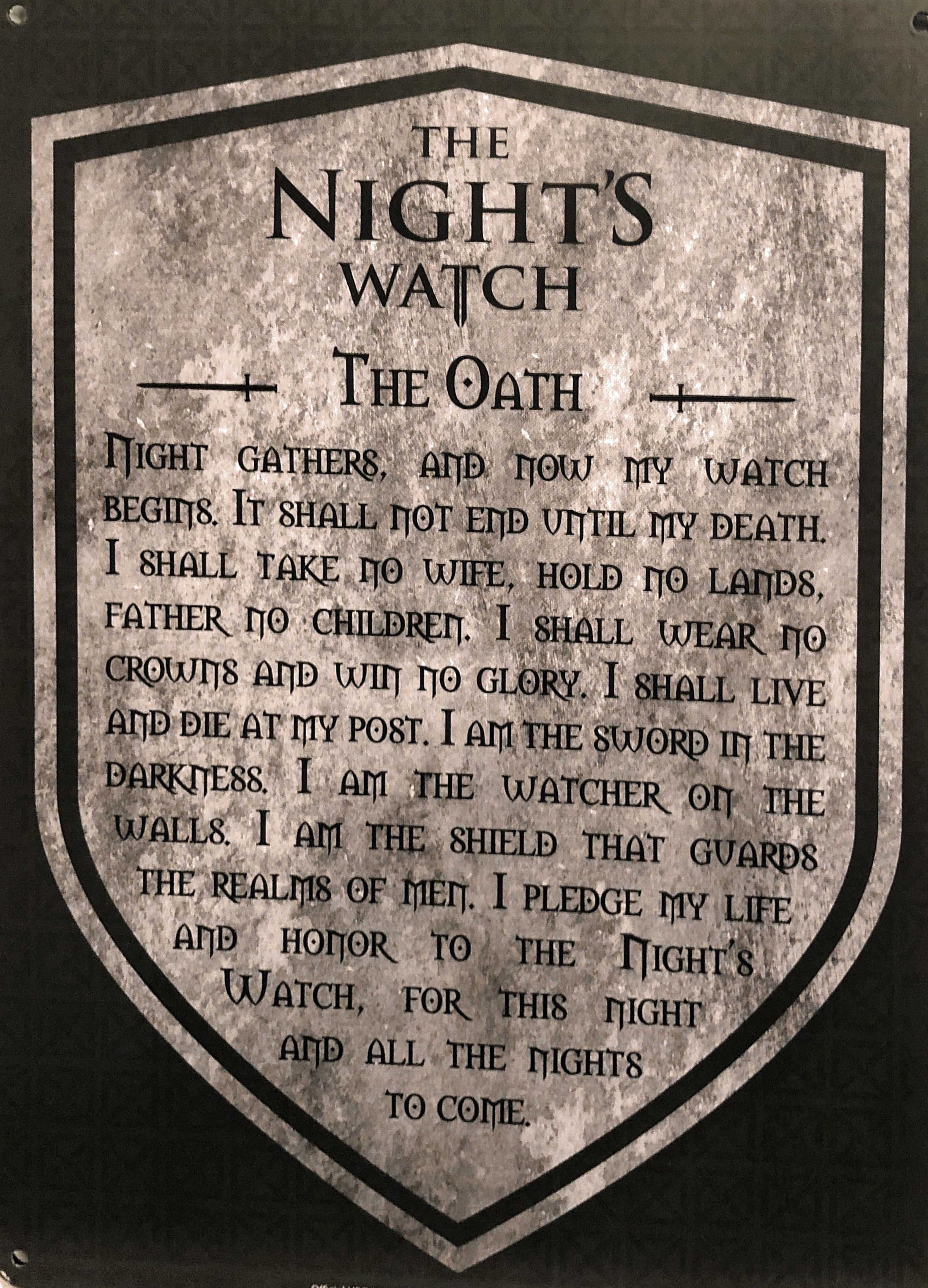 Night's Watch Vow Phone Wallpapers Wallpaper Cave