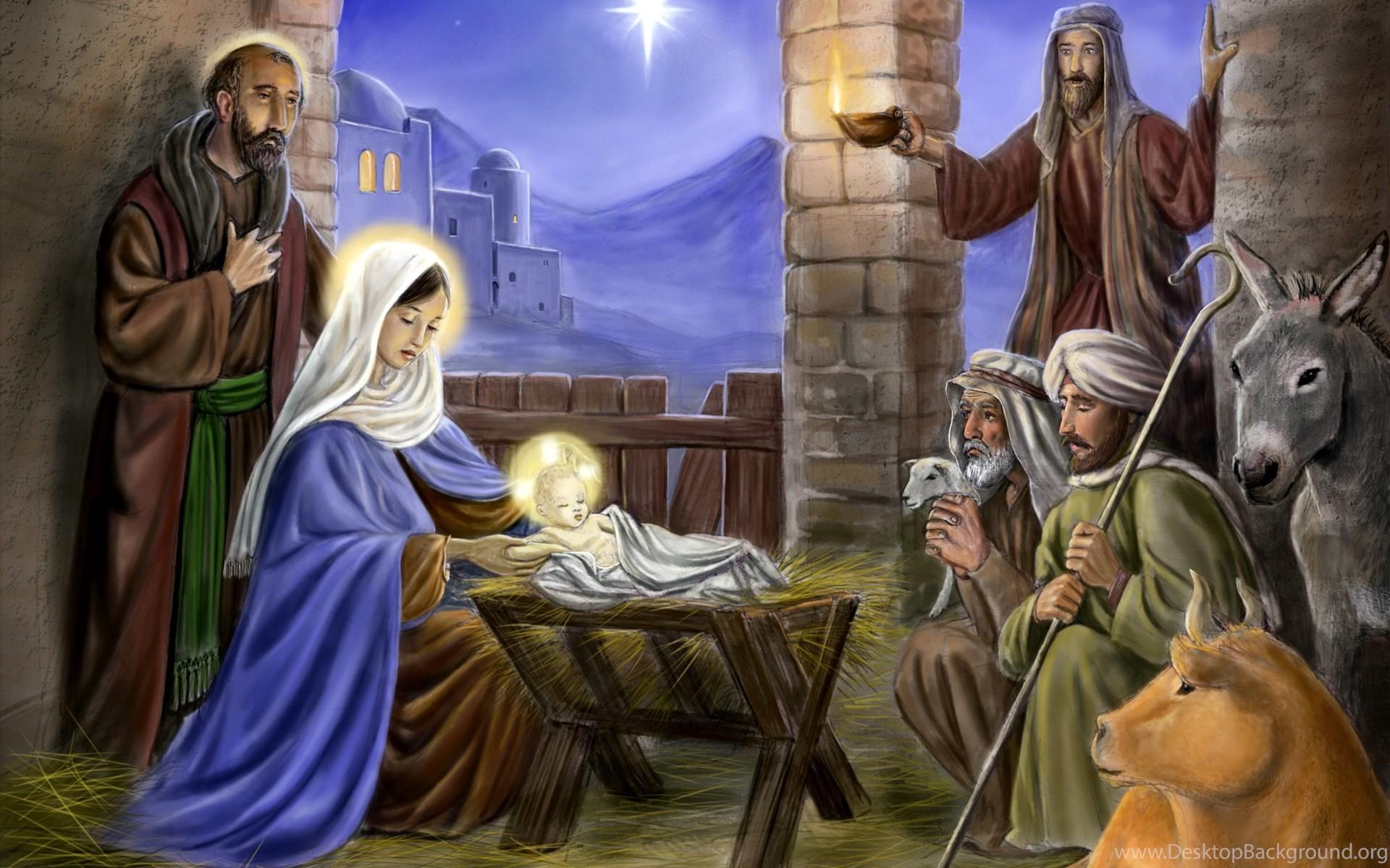 Christmas Nativity Desktop Wallpapers Wallpaper Cave