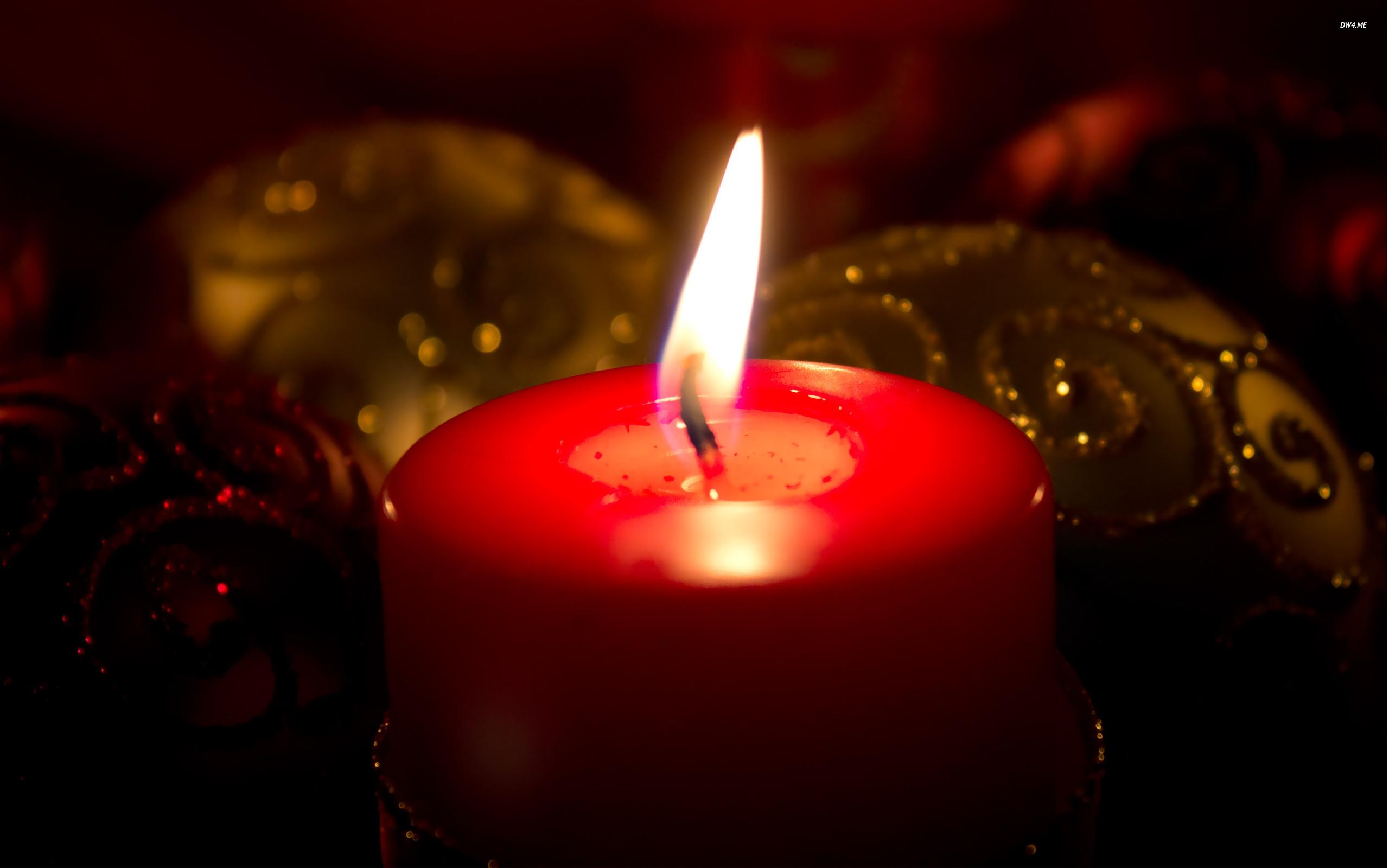 Red Christmas Candles Wallpapers Wallpaper Cave