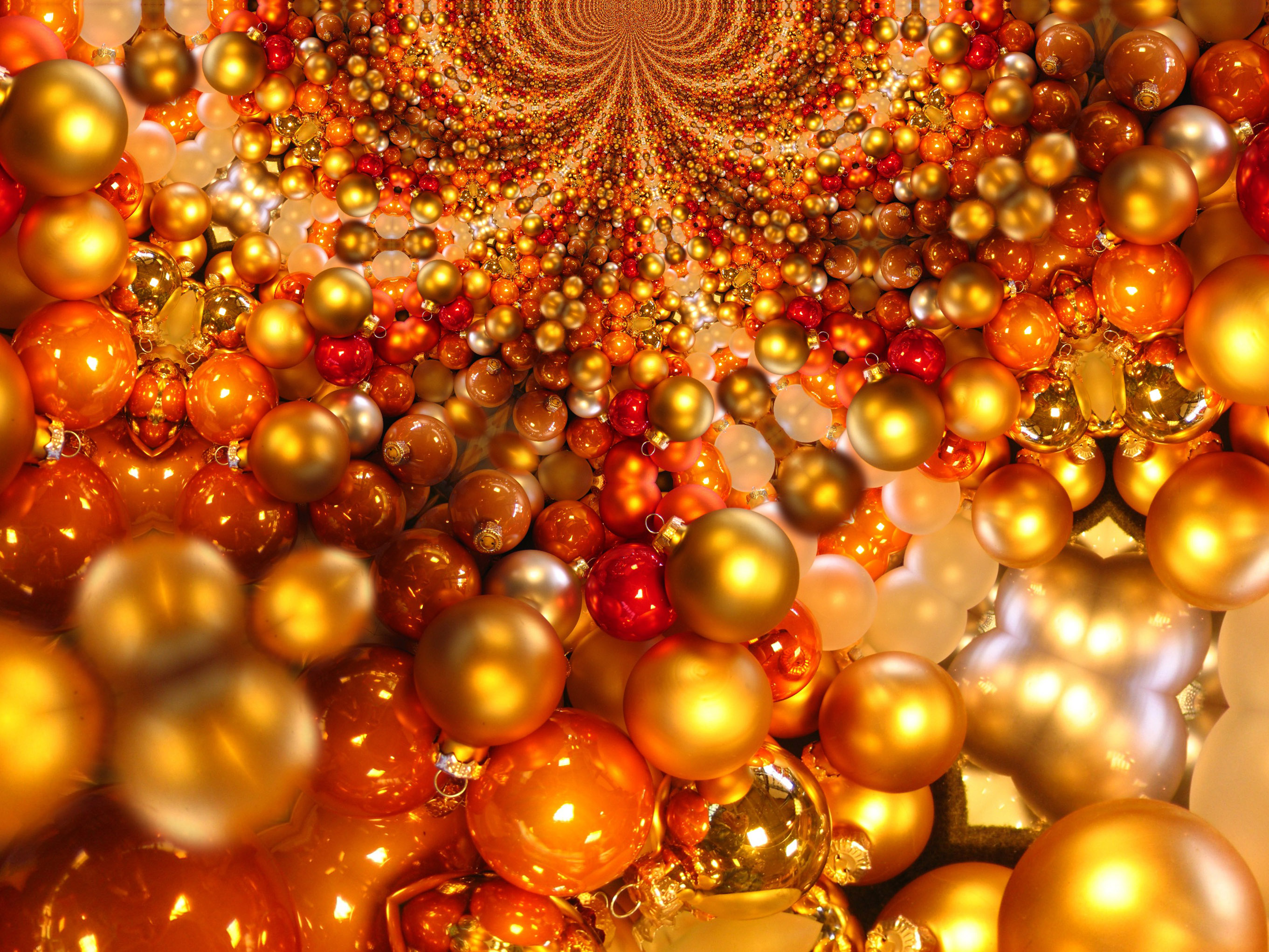 Orange Christmas Balls Wallpapers Wallpaper Cave