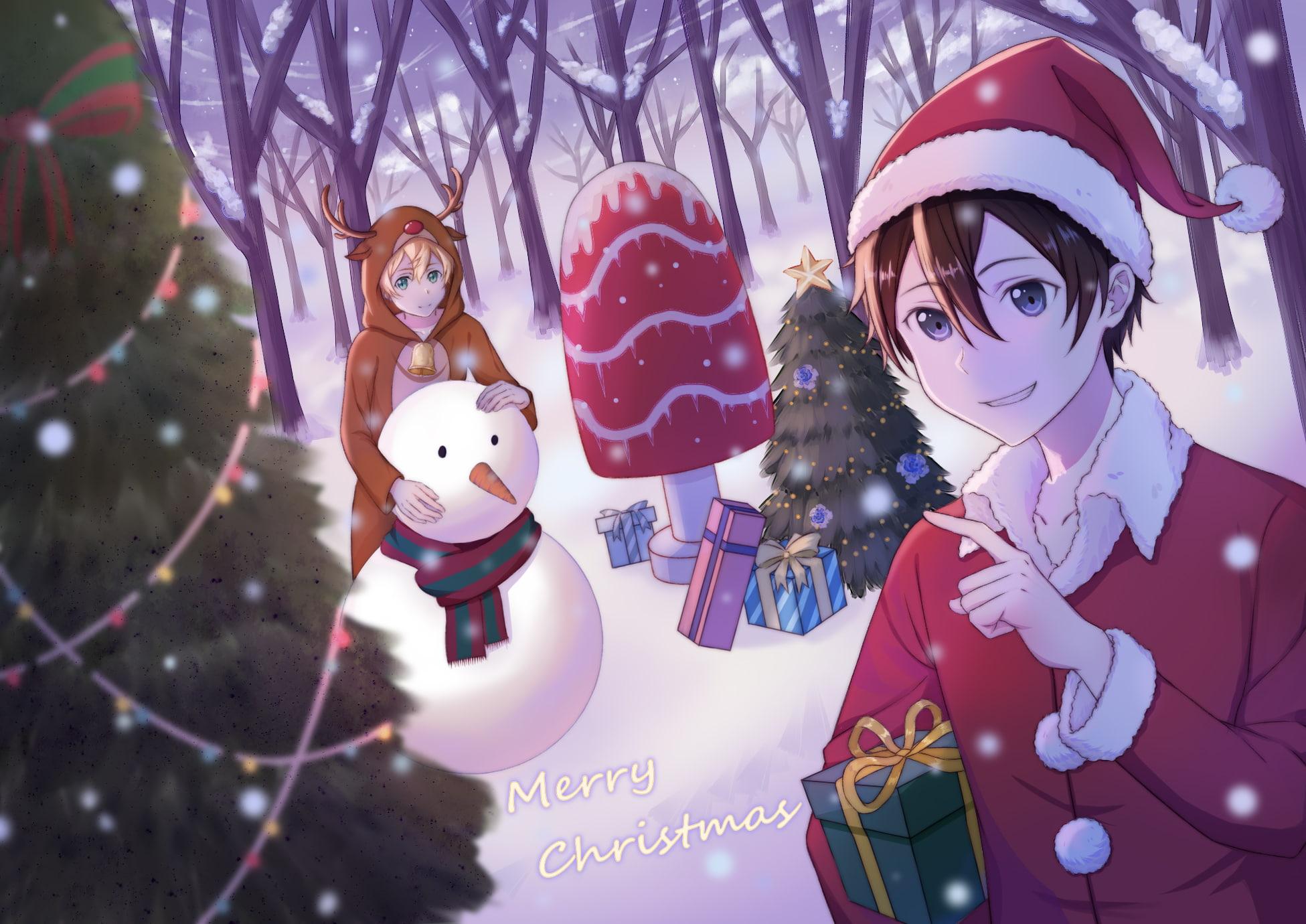 Kirito Christmas Wallpapers Wallpaper Cave